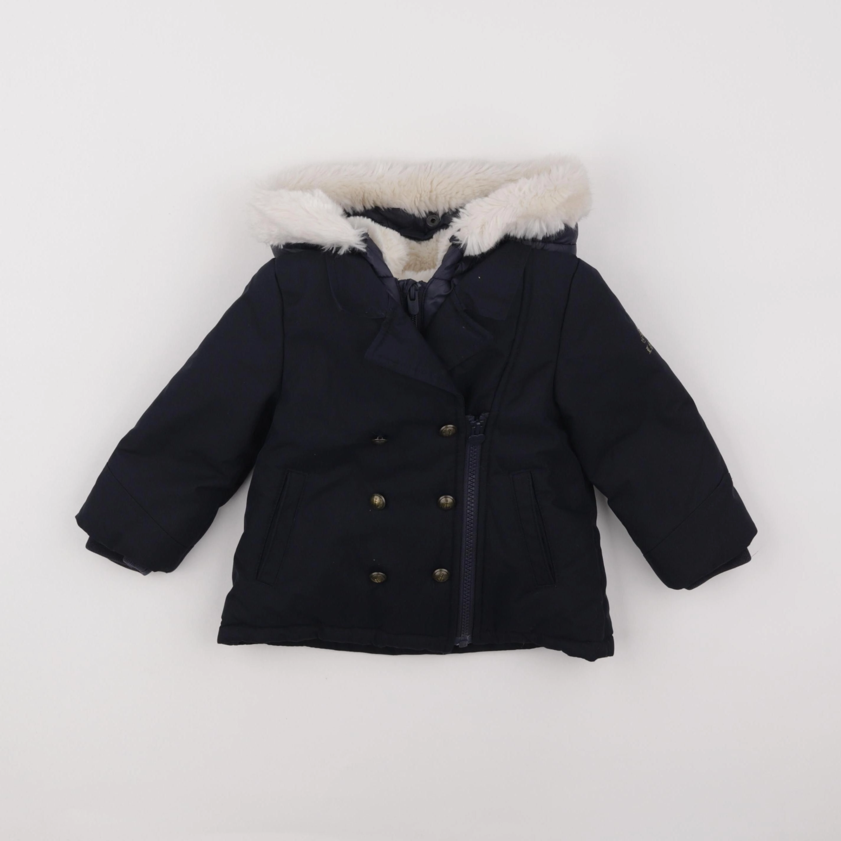IKKS - manteau bleu - 2 ans