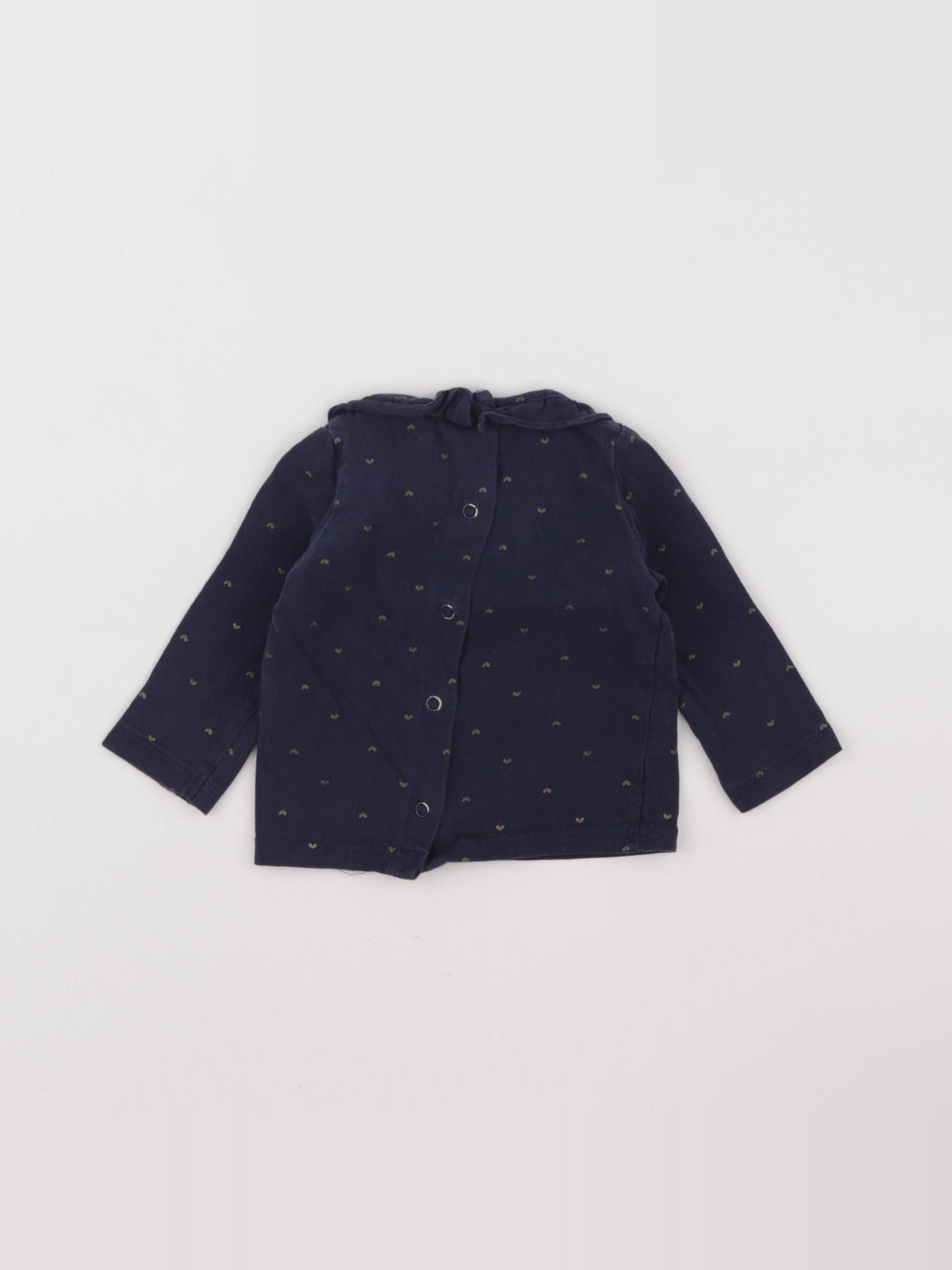 Vertbaudet - tee-shirt bleu - 6 mois