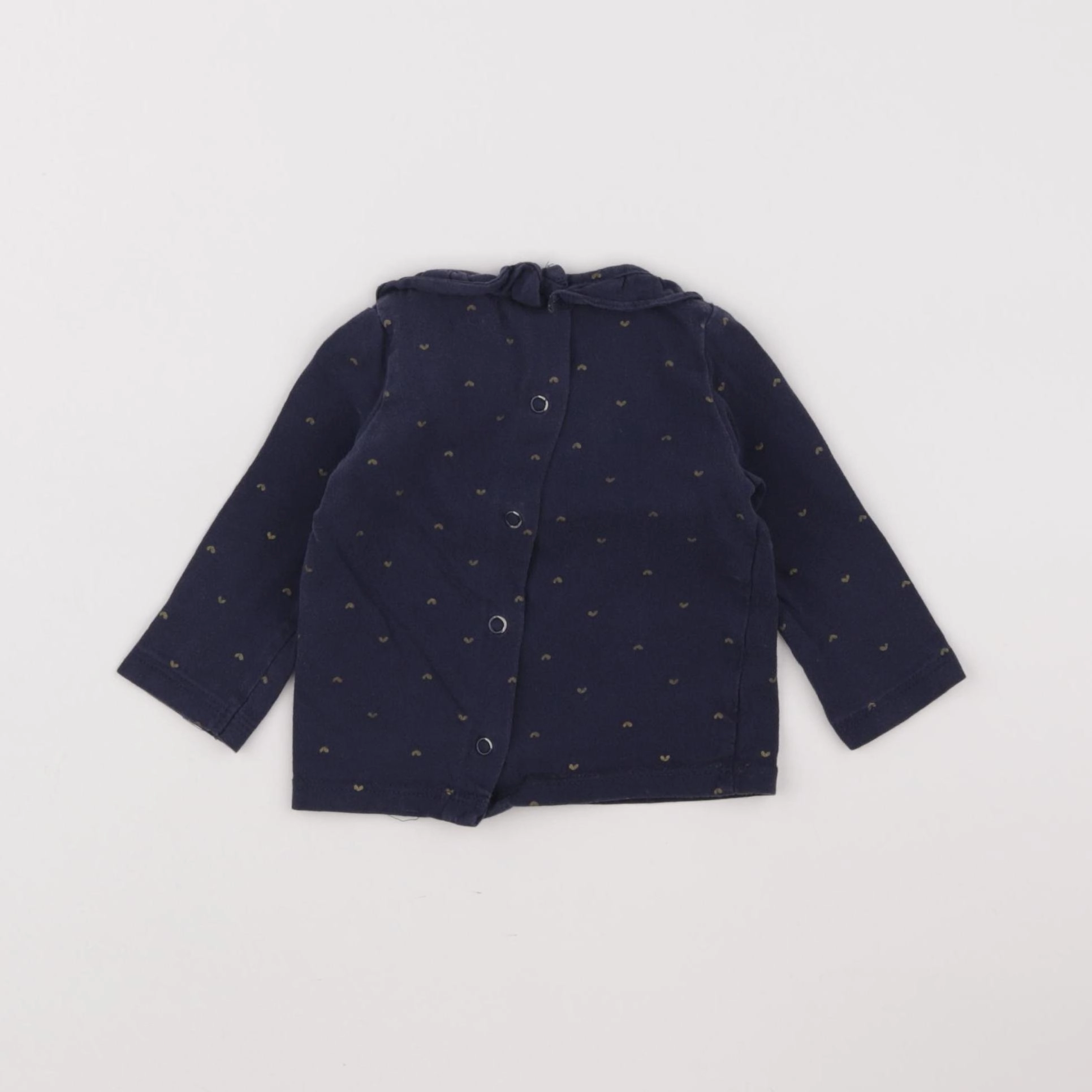 Vertbaudet - tee-shirt bleu - 6 mois