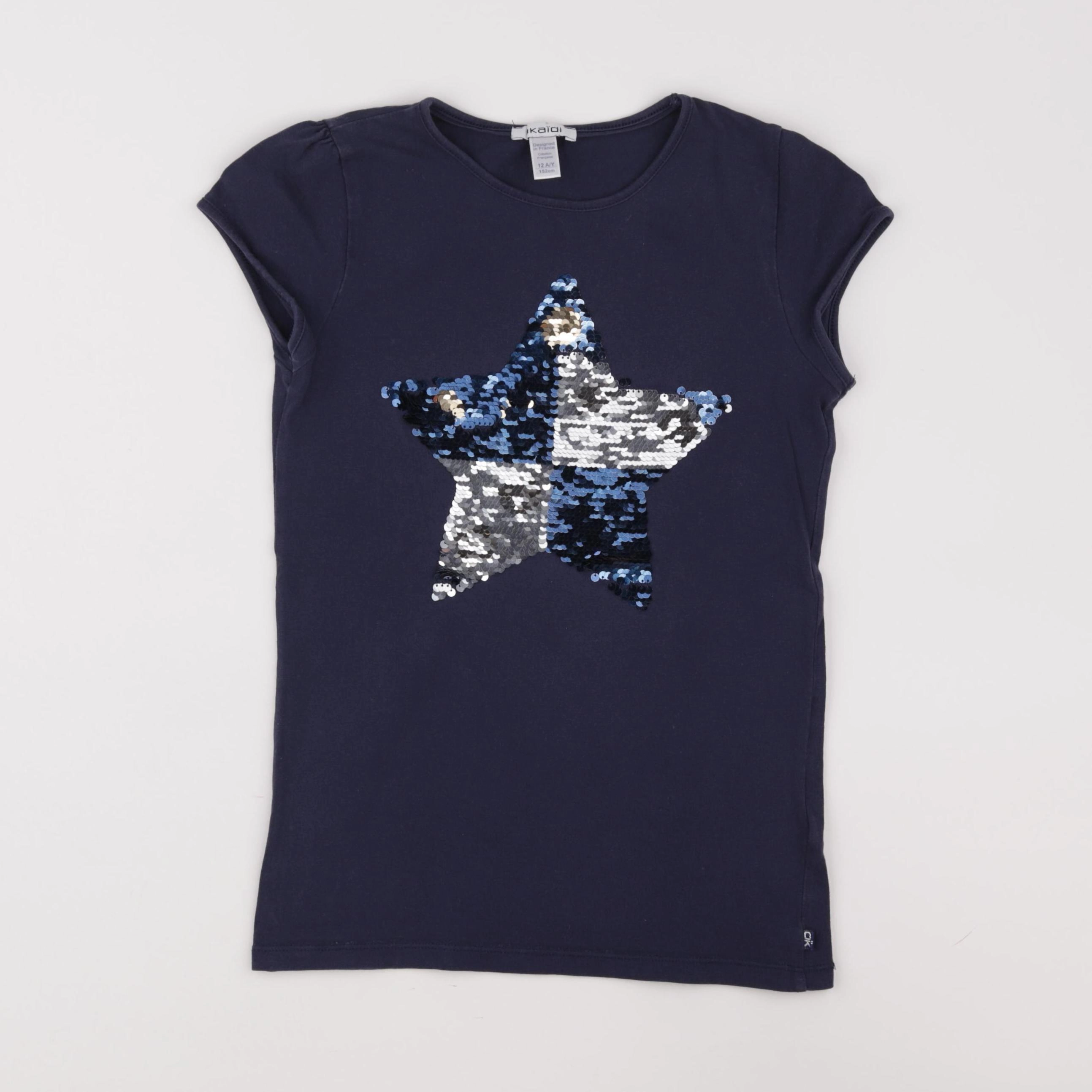 Okaidi - tee-shirt bleu - 12 ans