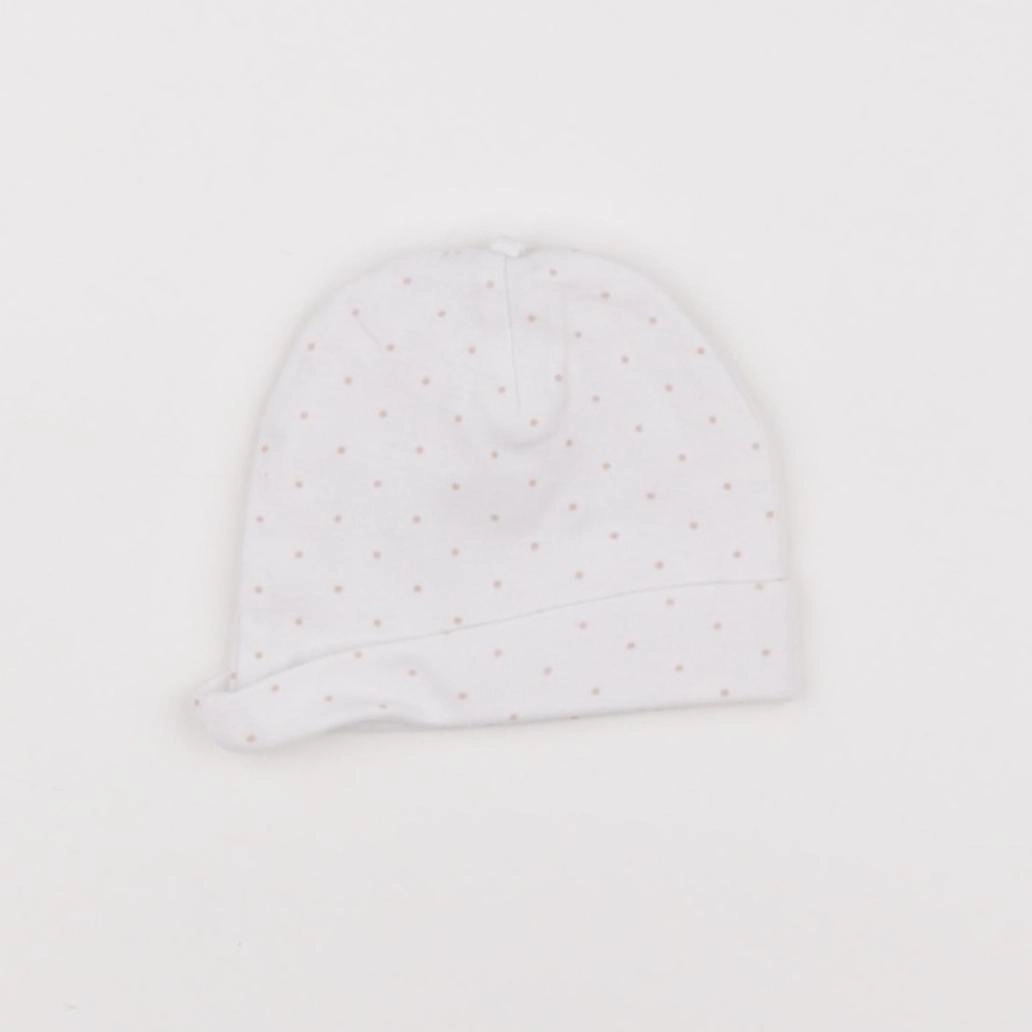 H&M - bonnet de naissance blanc - 1/3 mois