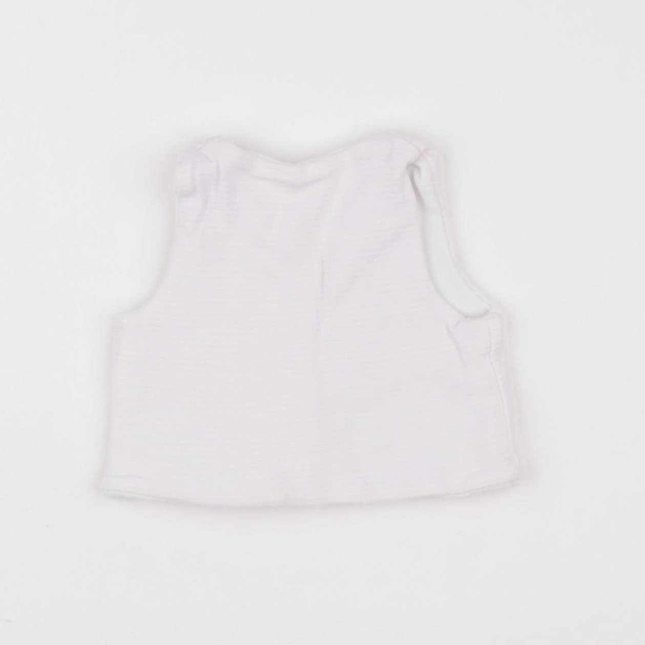 Petit Bateau - gilet blanc - 0 mois