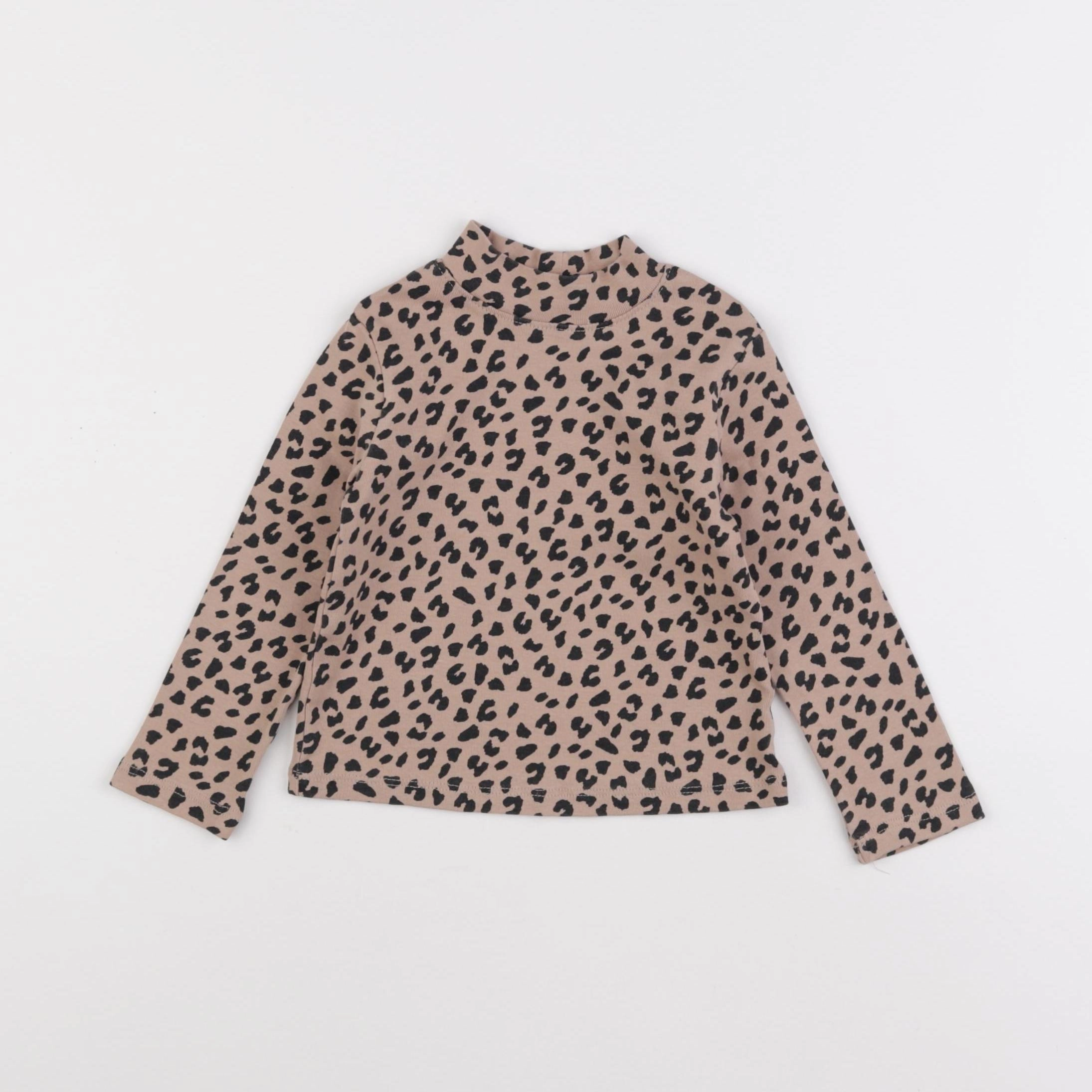 H&M - sous-pull rose, noir - 18/24 mois