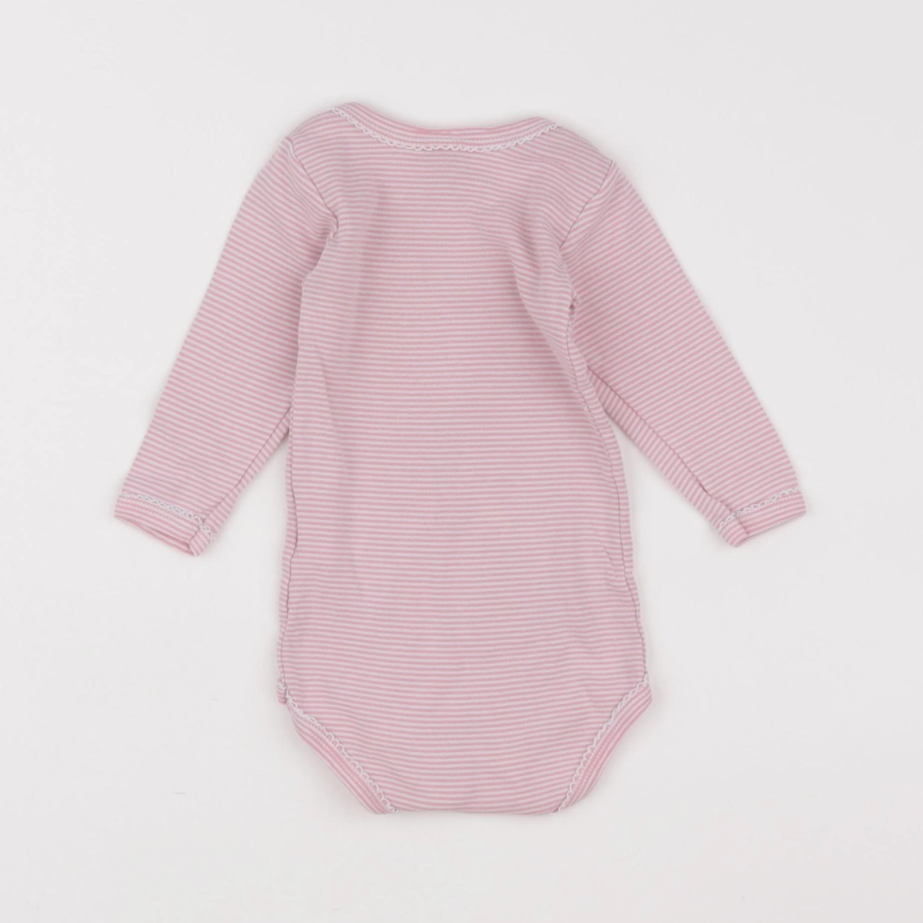 Petit Bateau - body rose - 6 mois