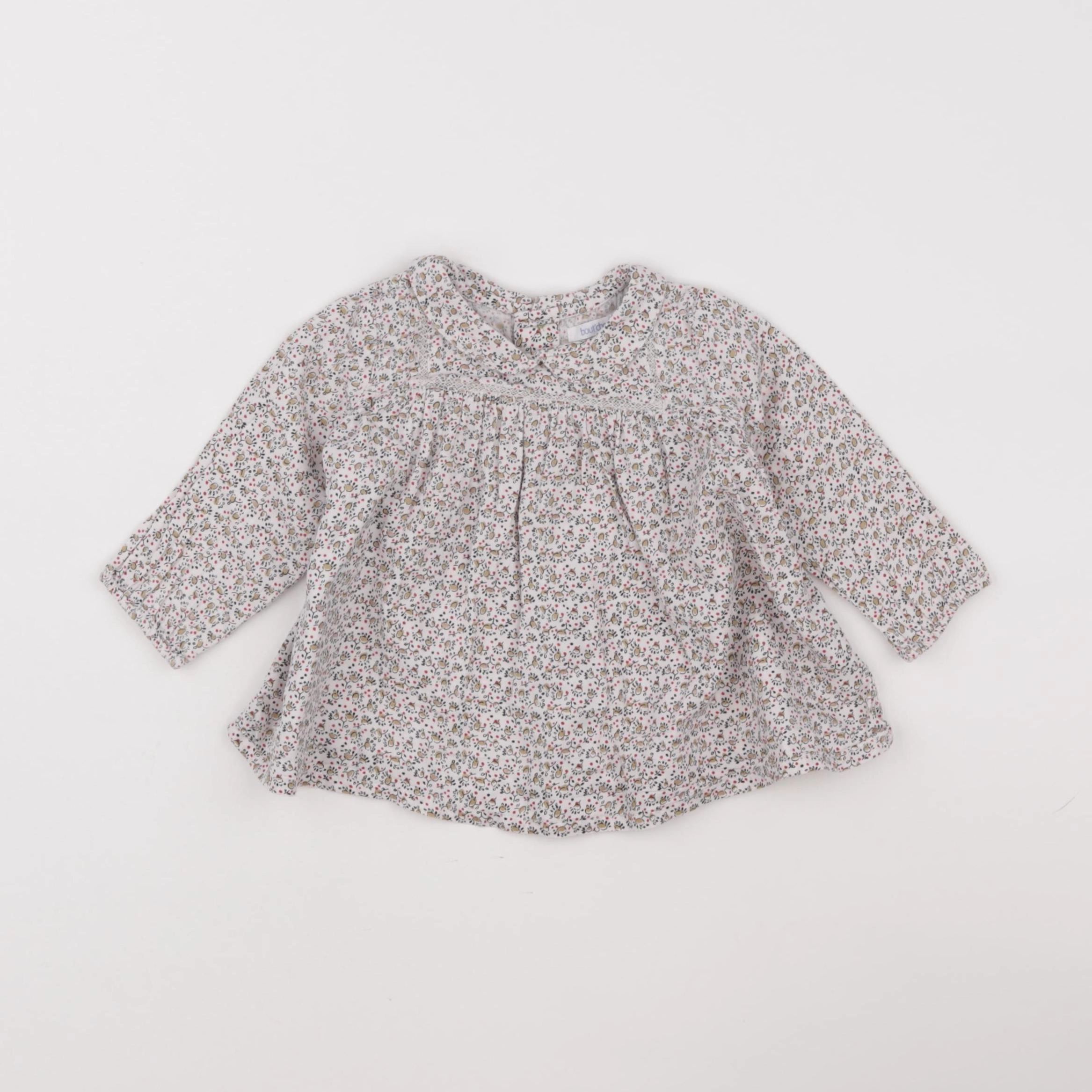 Boutchou - blouse multicolore - 9 mois
