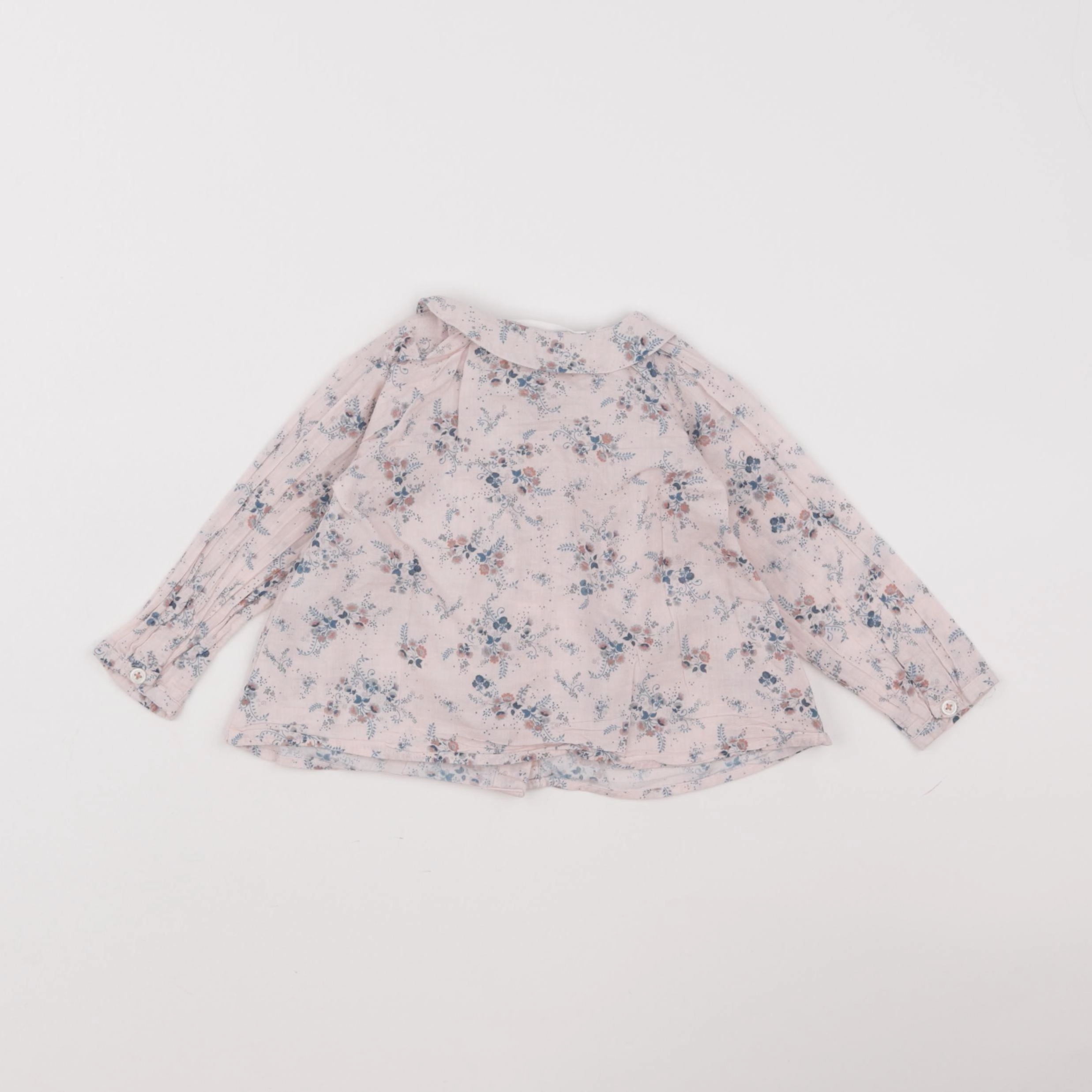 Zara - blouse rose - 6/9 mois