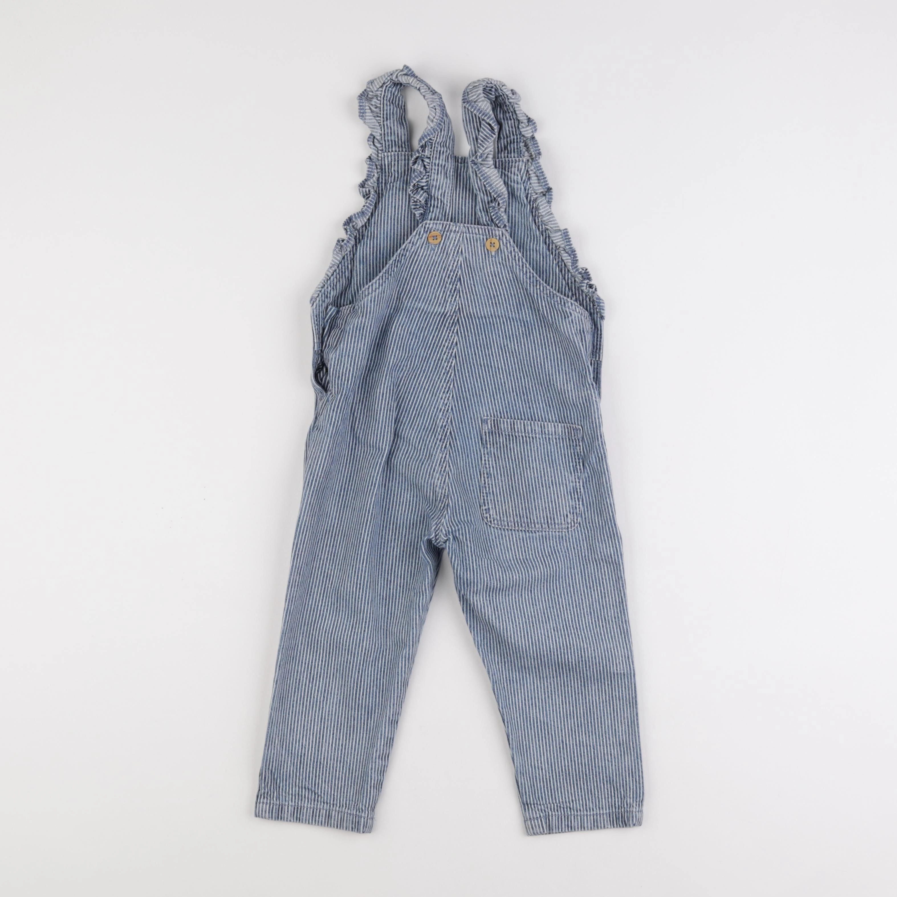 Boutchou - salopette bleu, blanc - 24 mois