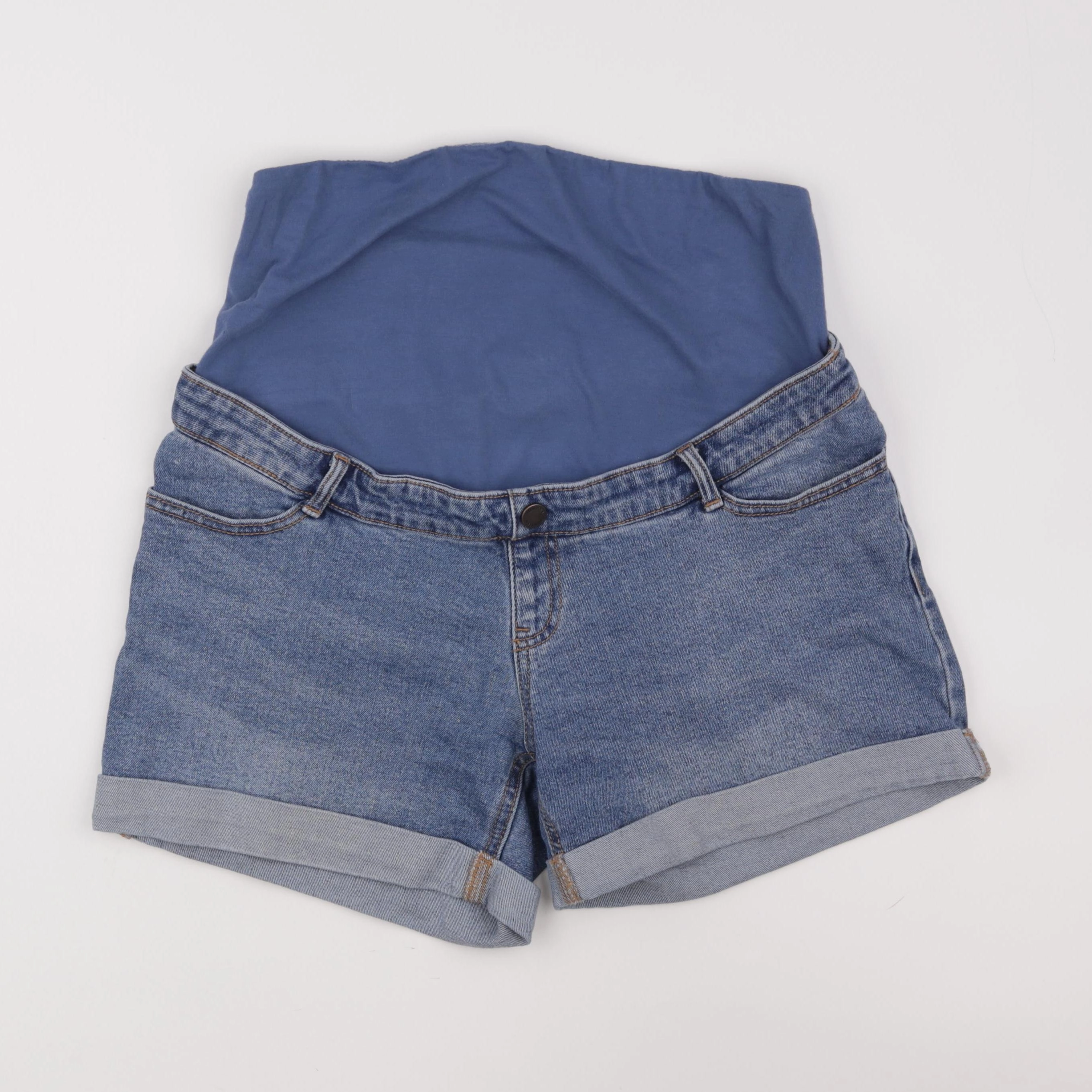 Kiabi - short grossesse bleu - 38