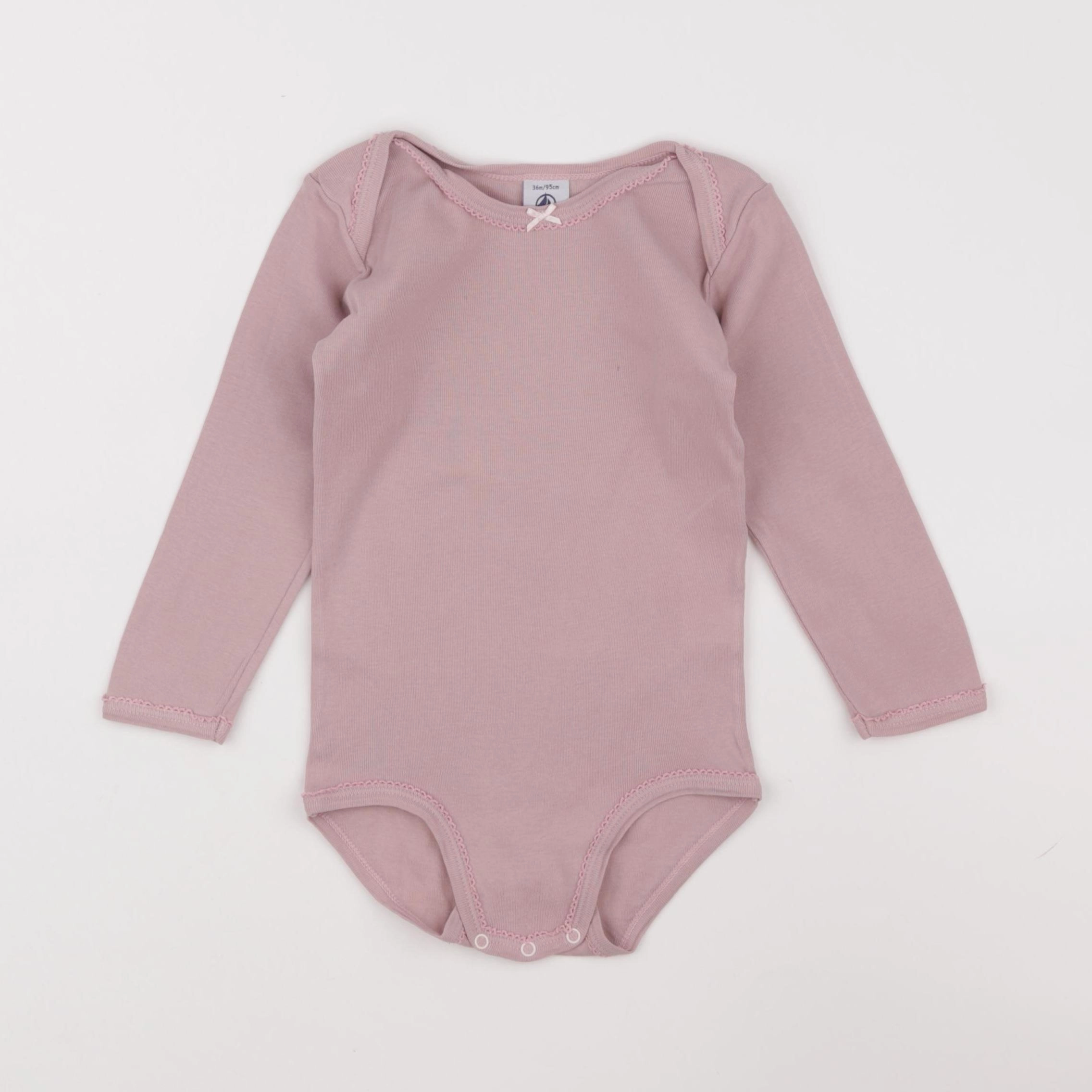 Petit Bateau - body rose - 36 mois