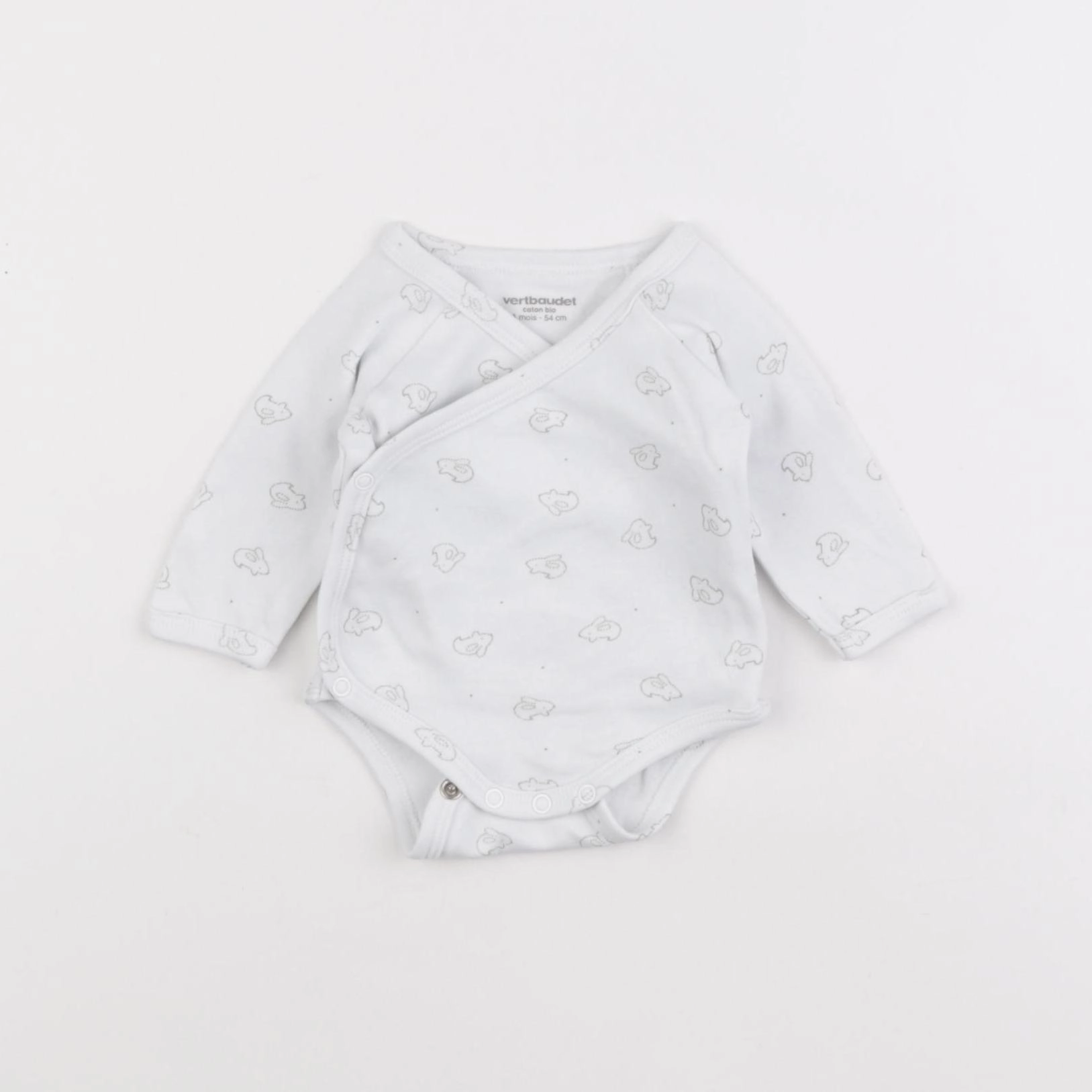 Vertbaudet - body blanc - 1 mois