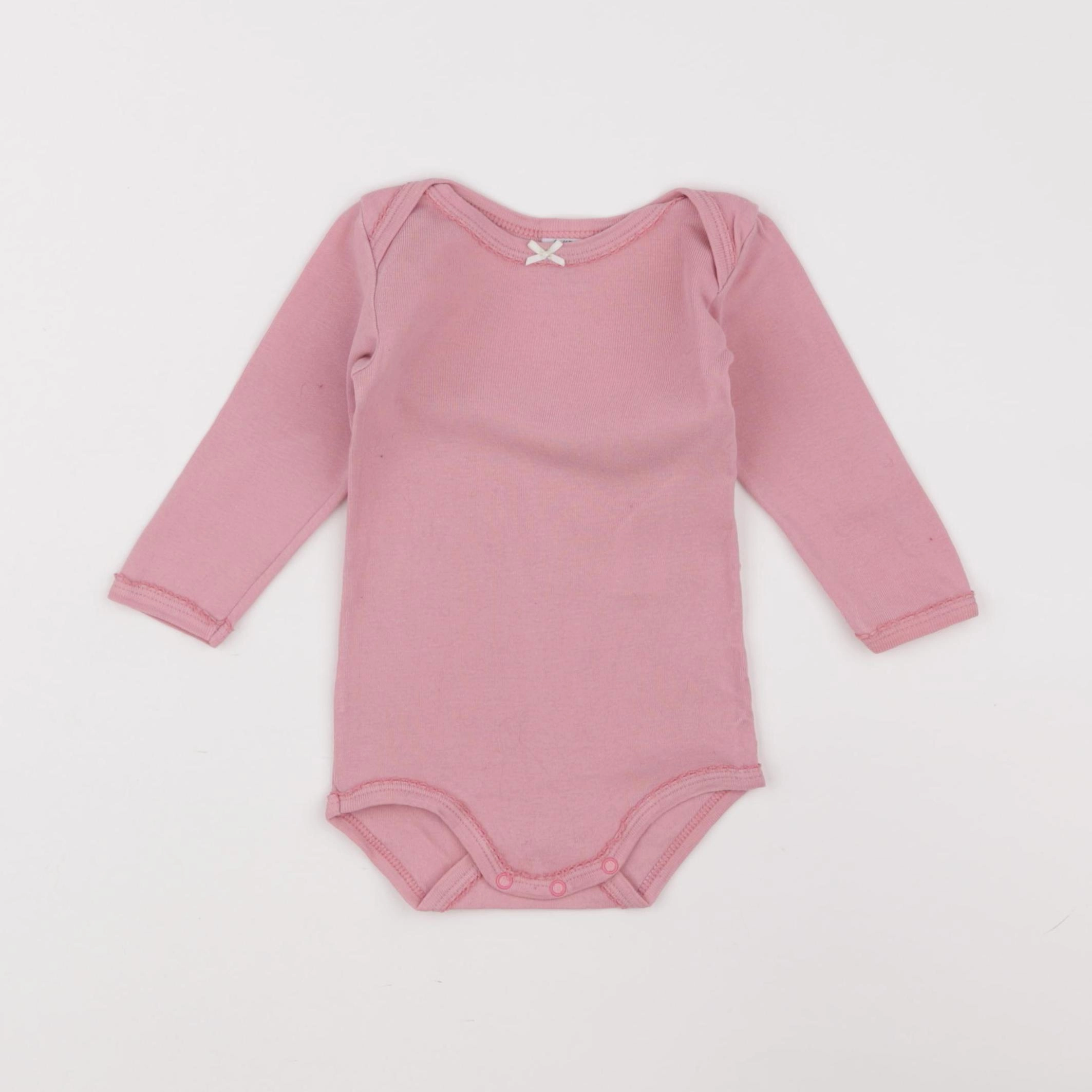 Petit Bateau - body rose - 6 mois