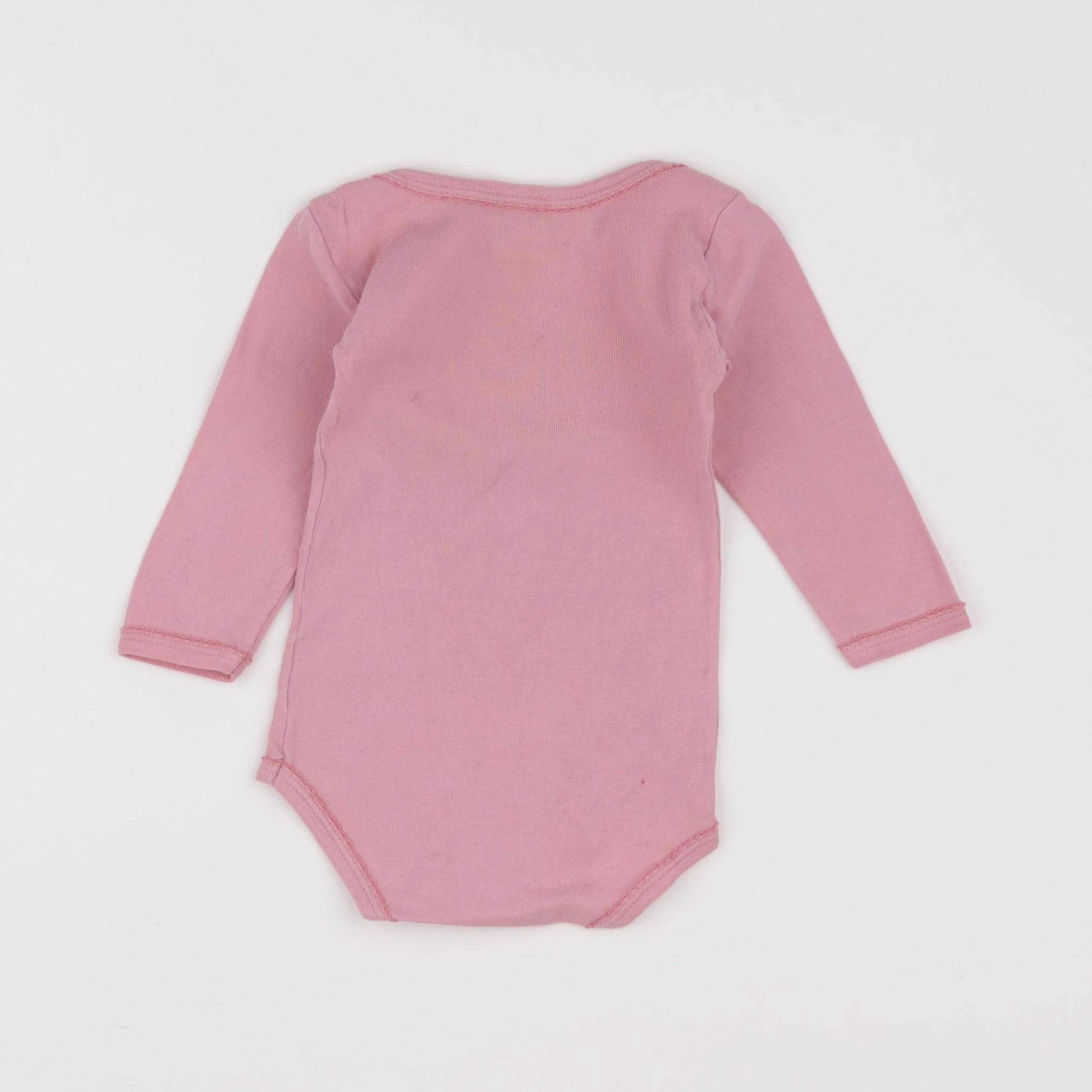 Petit Bateau - body rose - 6 mois