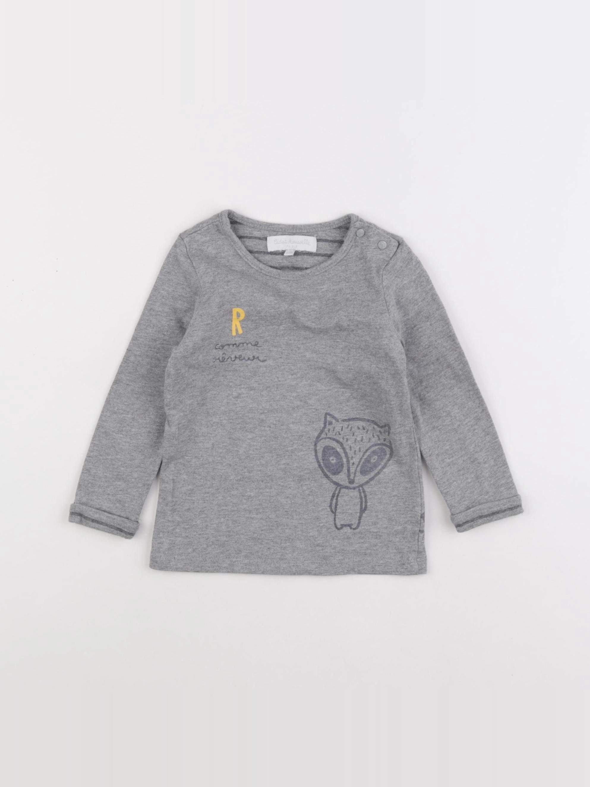 Cadet Rousselle - tee-shirt gris - 12 mois