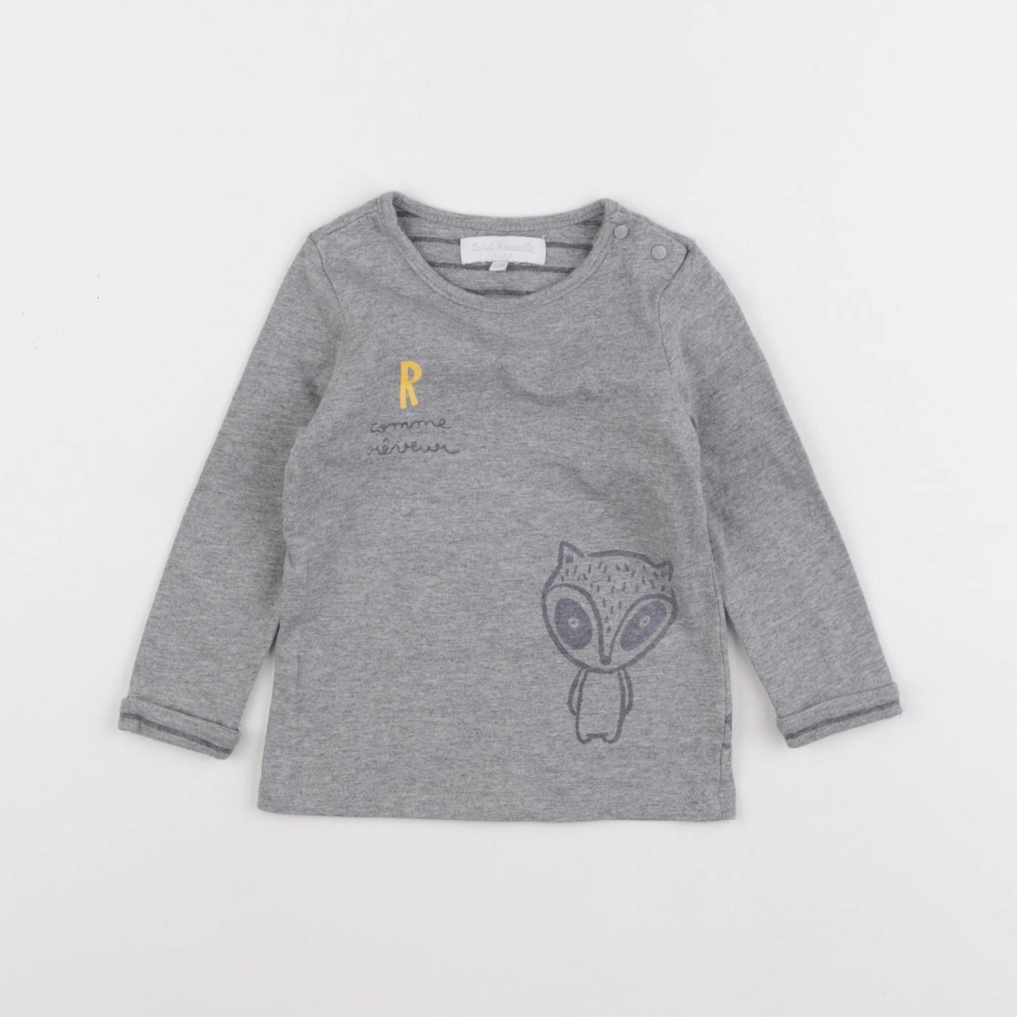 Cadet Rousselle - tee-shirt gris - 12 mois