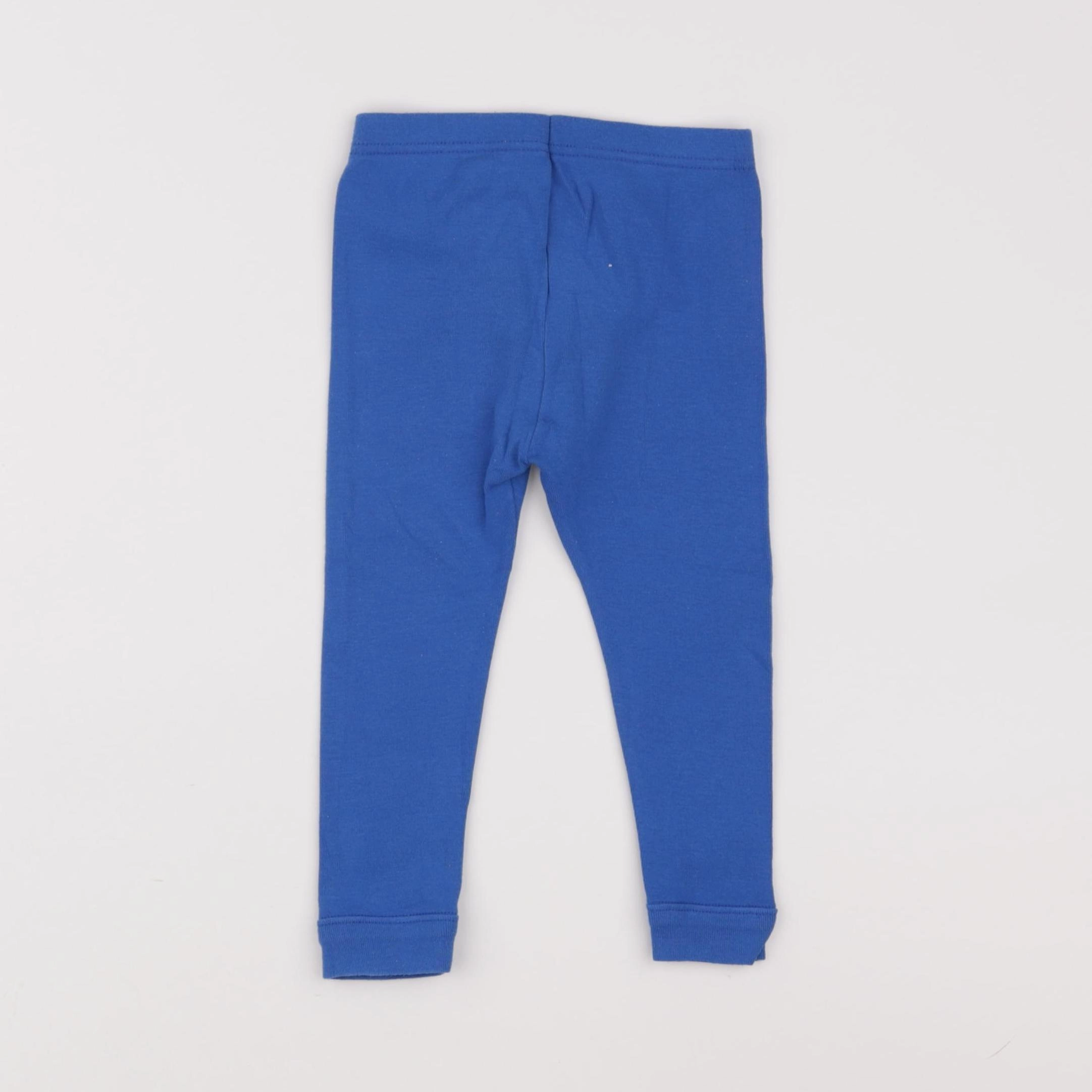Petit Bateau - legging bleu - 18 mois