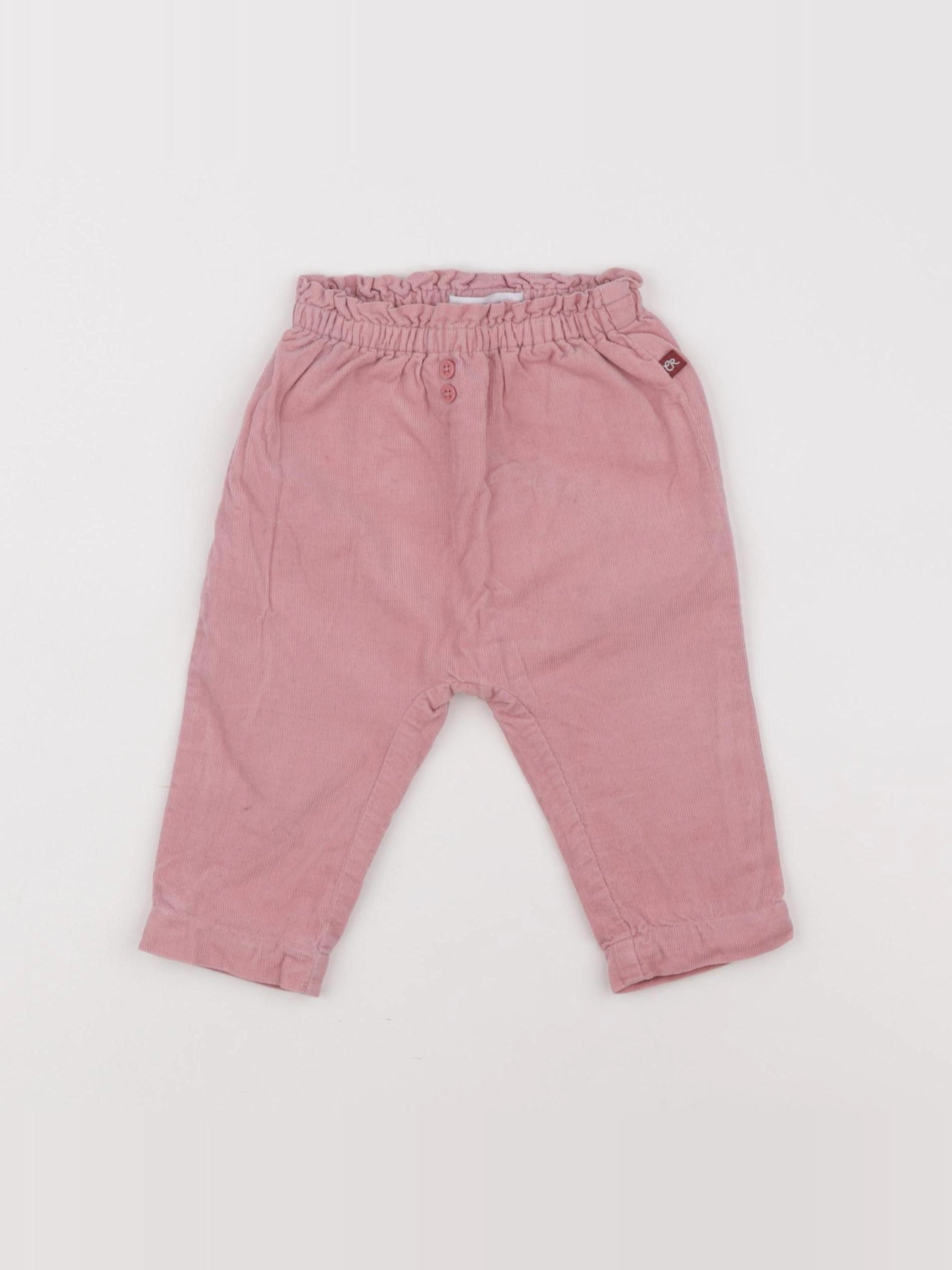 Cadet Rousselle - pantalon doublé rose - 6 mois