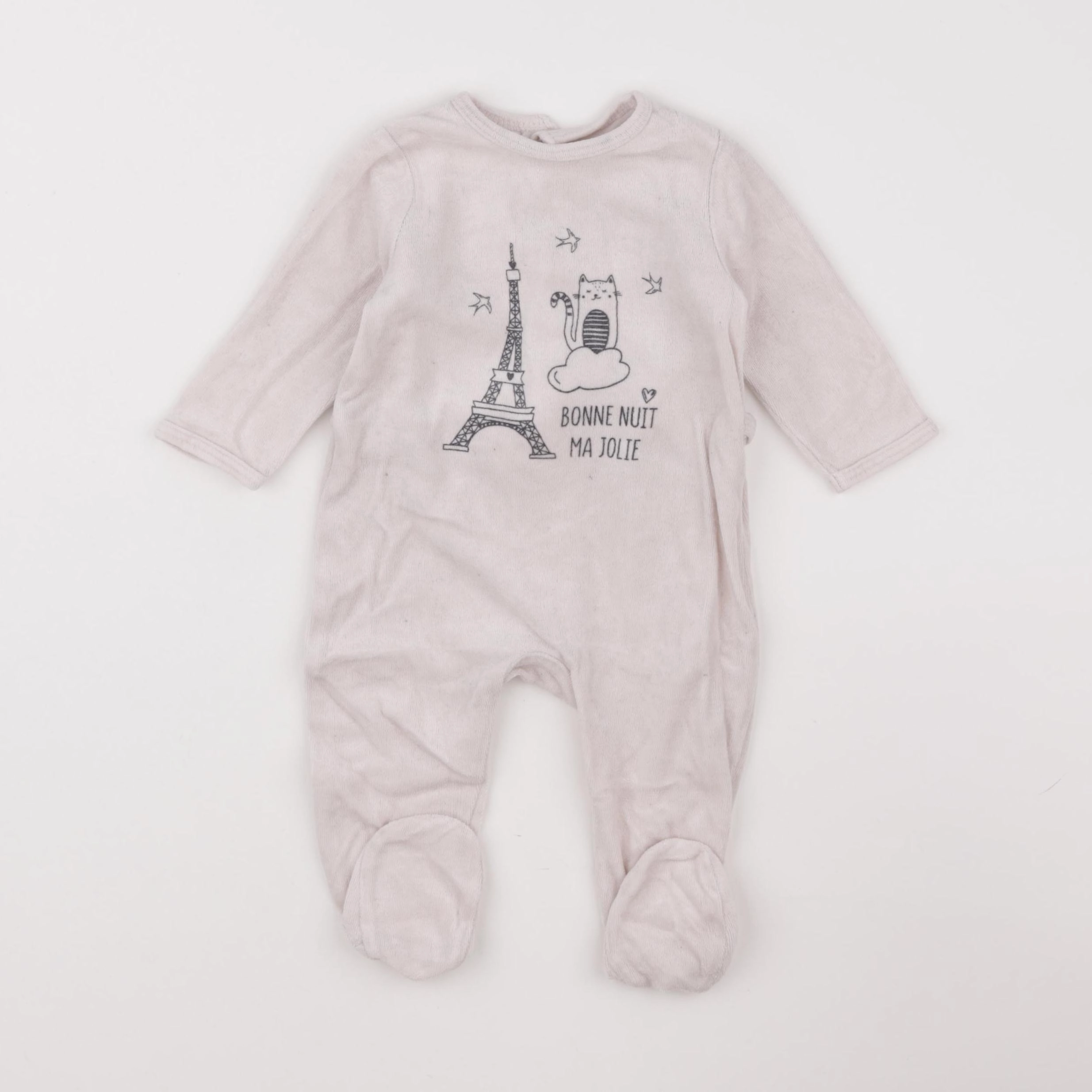 La Redoute - pyjama velours beige - 6 mois