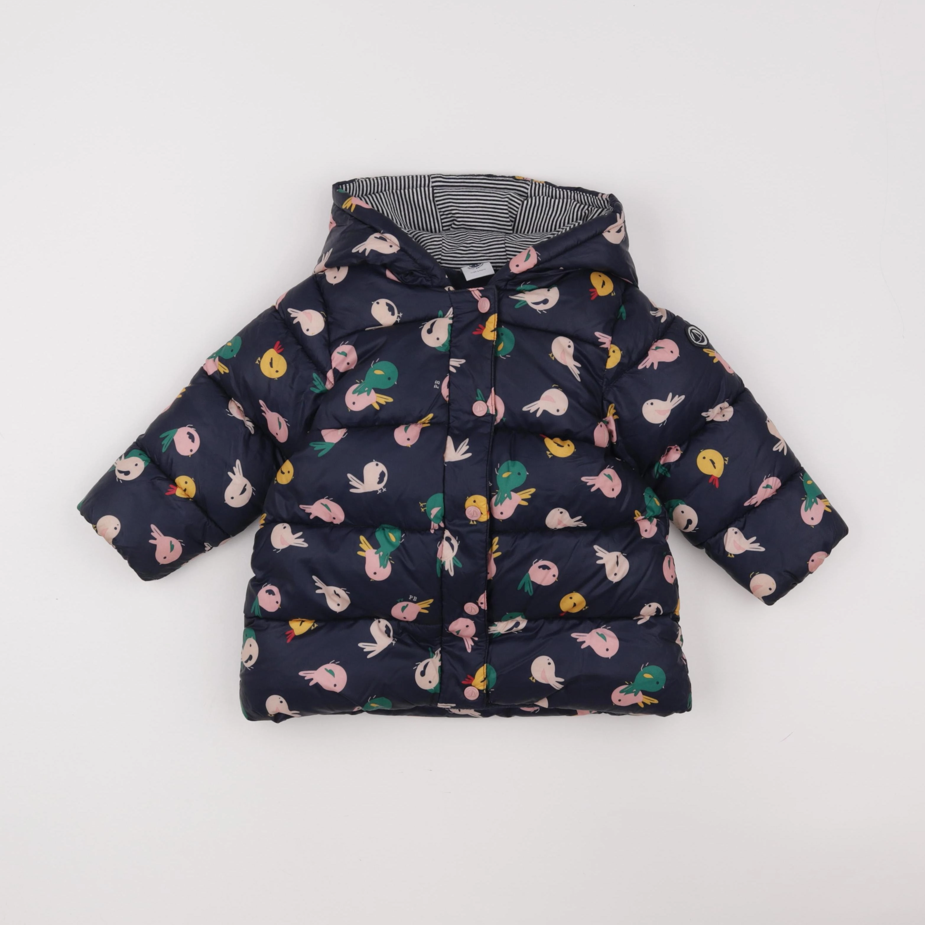 Petit Bateau - doudoune bleu - 24 mois