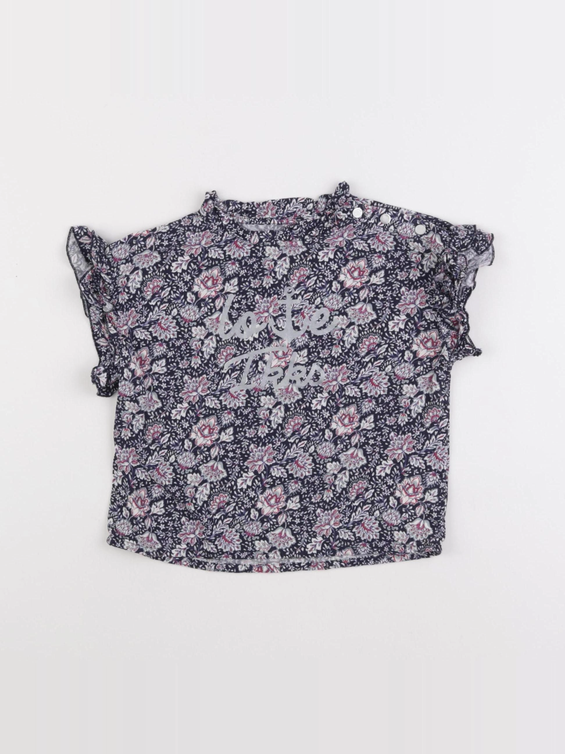 IKKS - blouse bleu - 4 ans