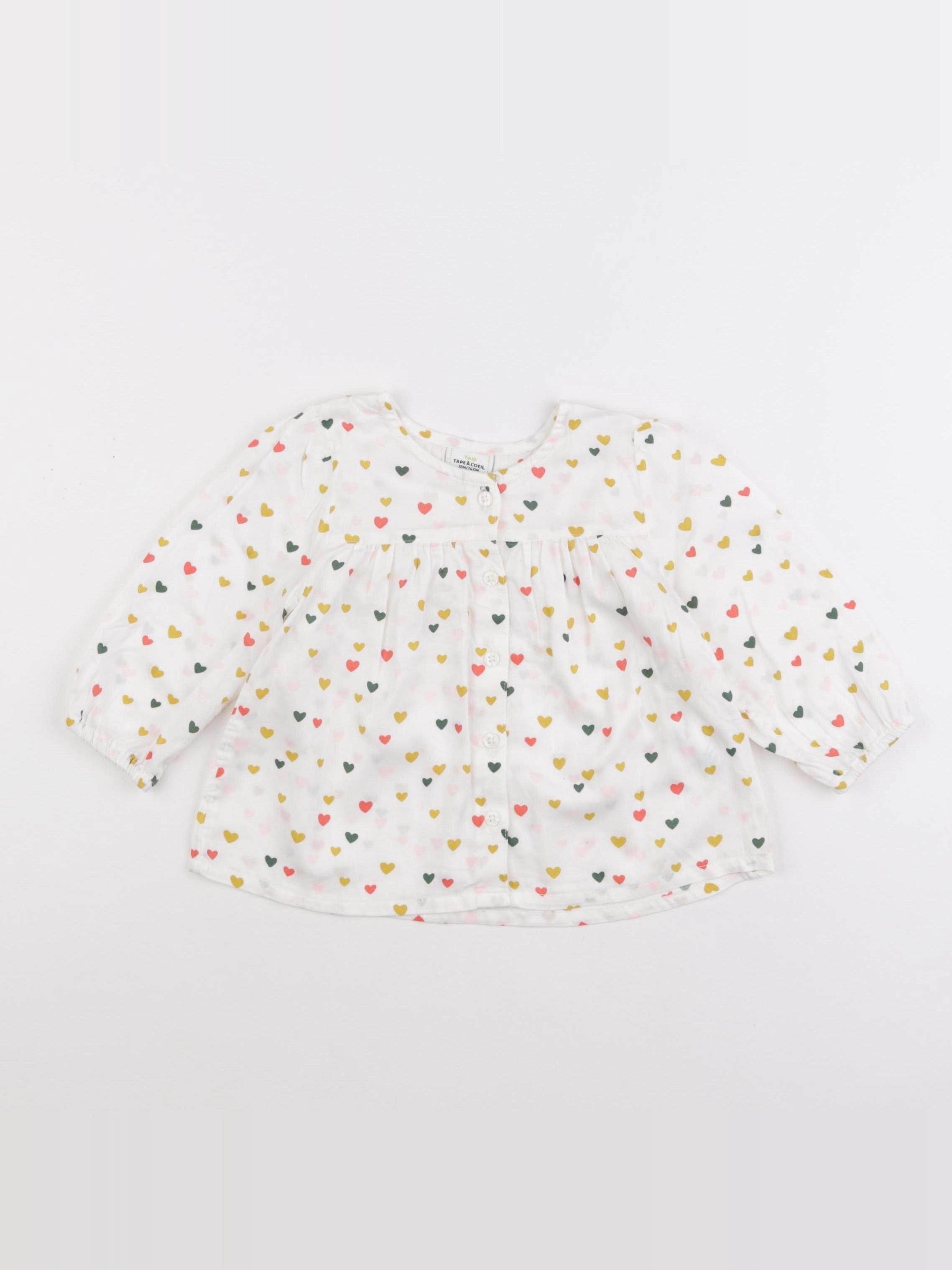 Tape à l'oeil - blouse multicolore - 12 mois