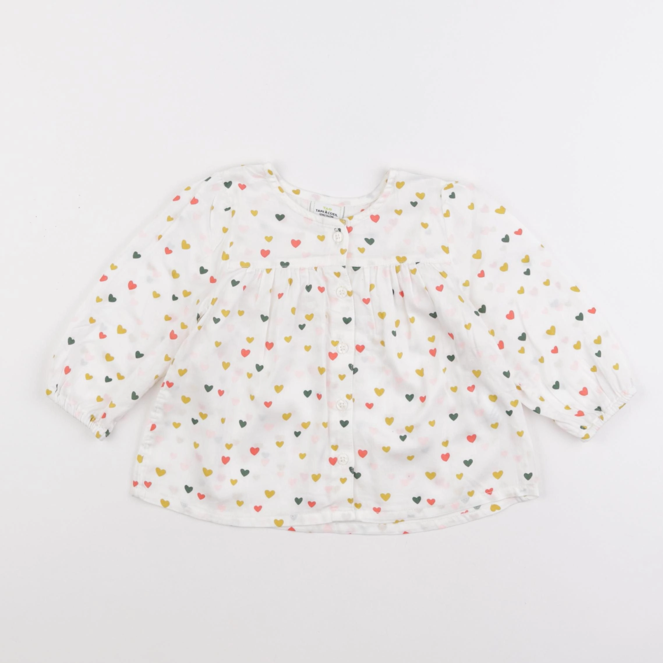 Tape à l'oeil - blouse multicolore - 12 mois