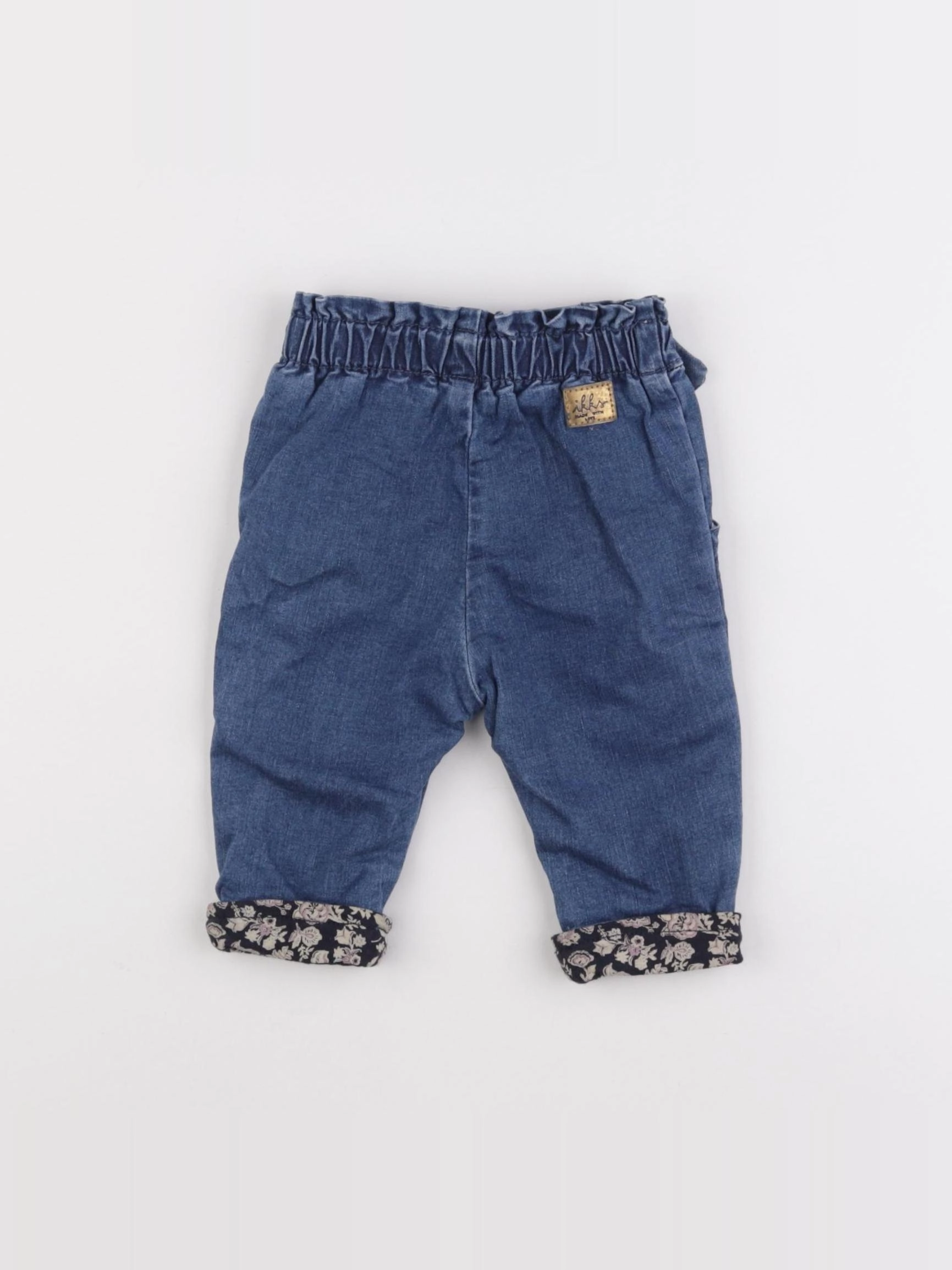IKKS - jean doublé bleu - 6 mois