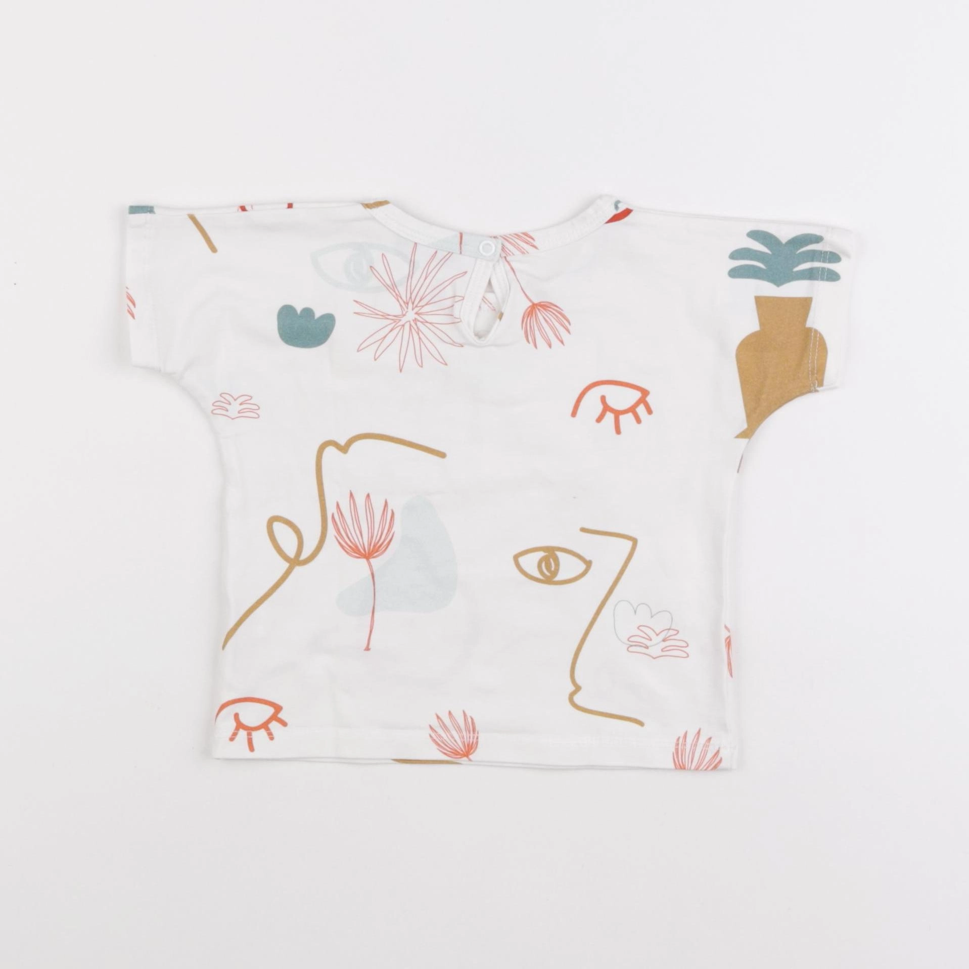 Kapoune - tee-shirt blanc - 12 mois