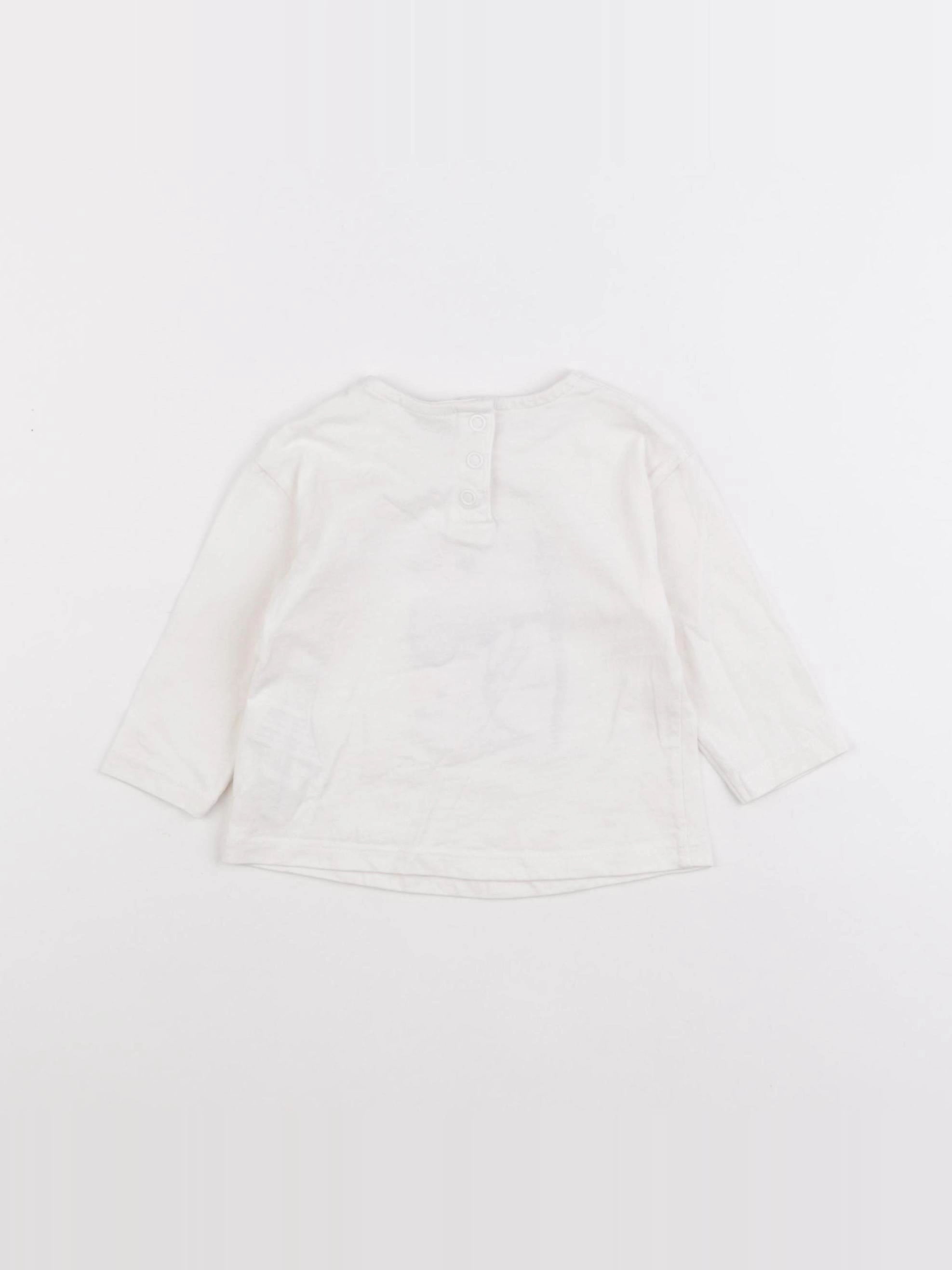 Tape à l'oeil - tee-shirt blanc - 6 mois