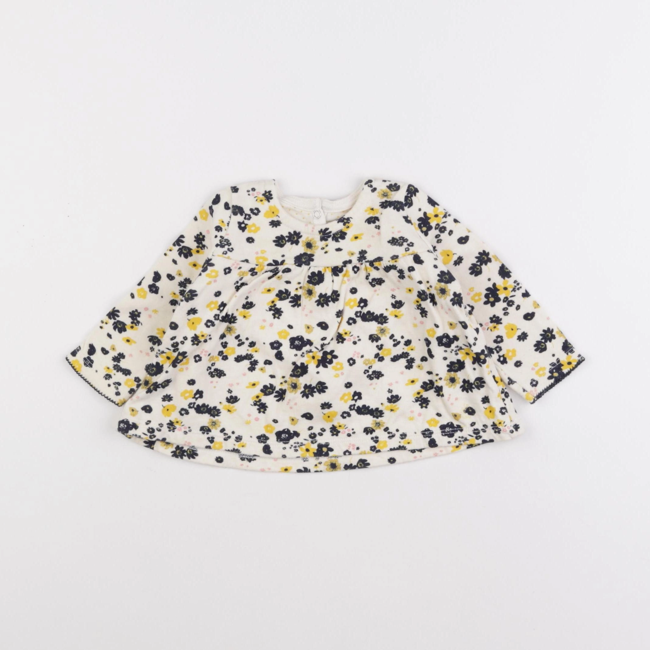 Petit Bateau - tee-shirt beige - 6 mois