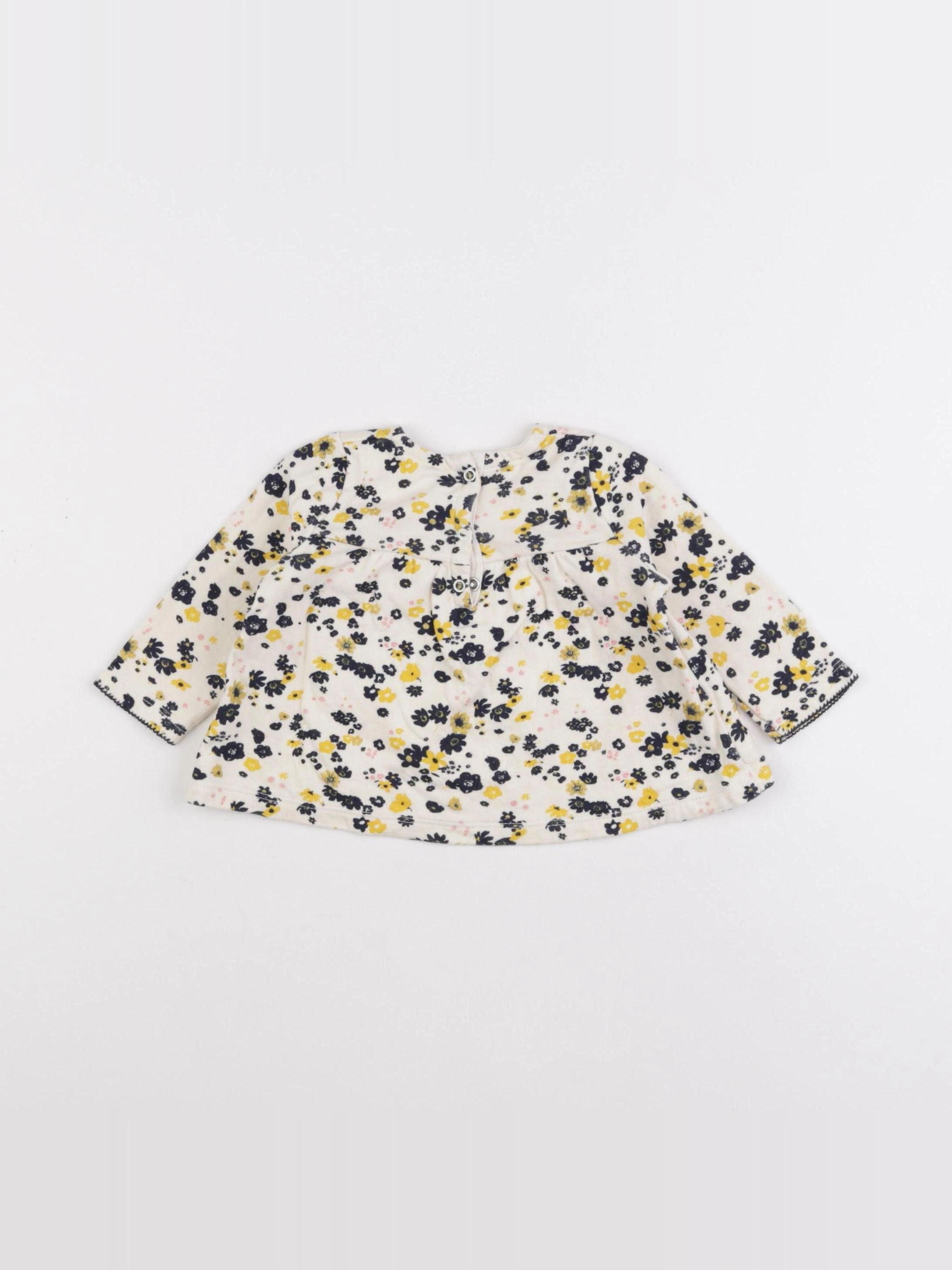 Petit Bateau - tee-shirt beige - 6 mois