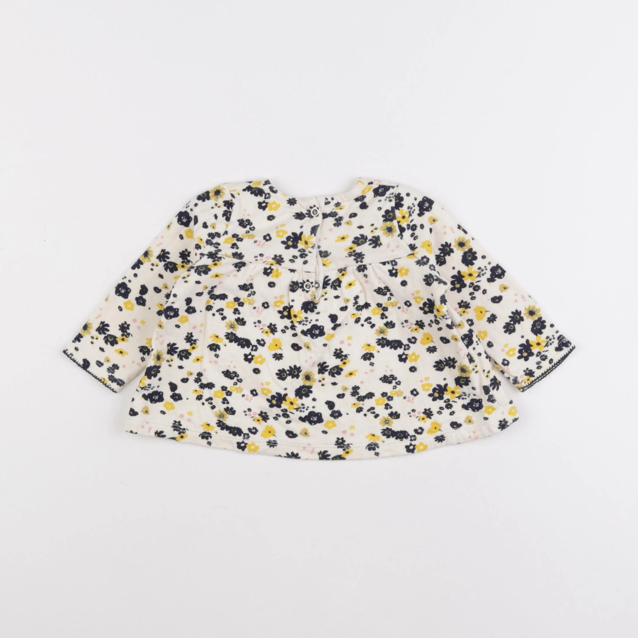 Petit Bateau - tee-shirt beige - 6 mois
