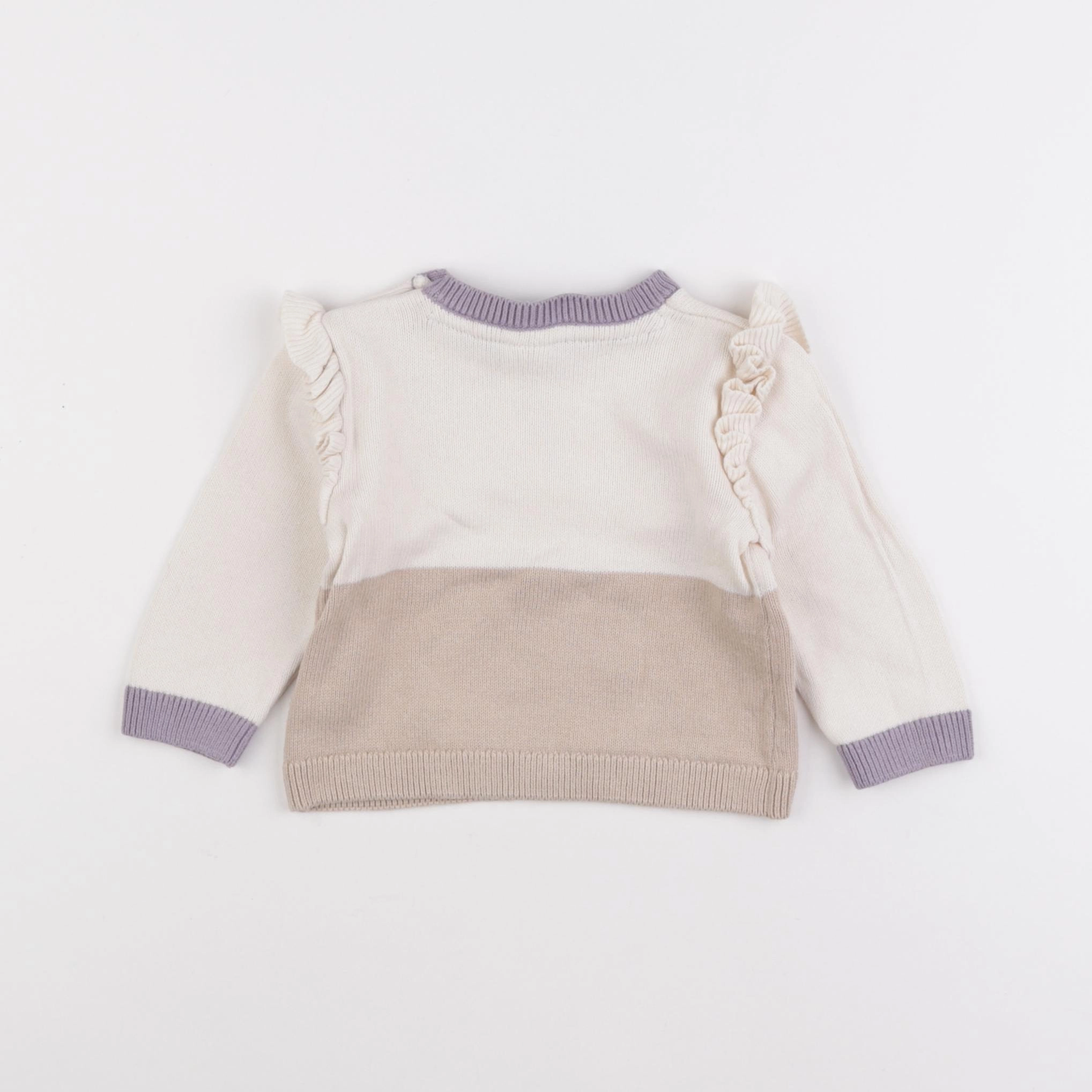 H&M - pull beige - 6 mois