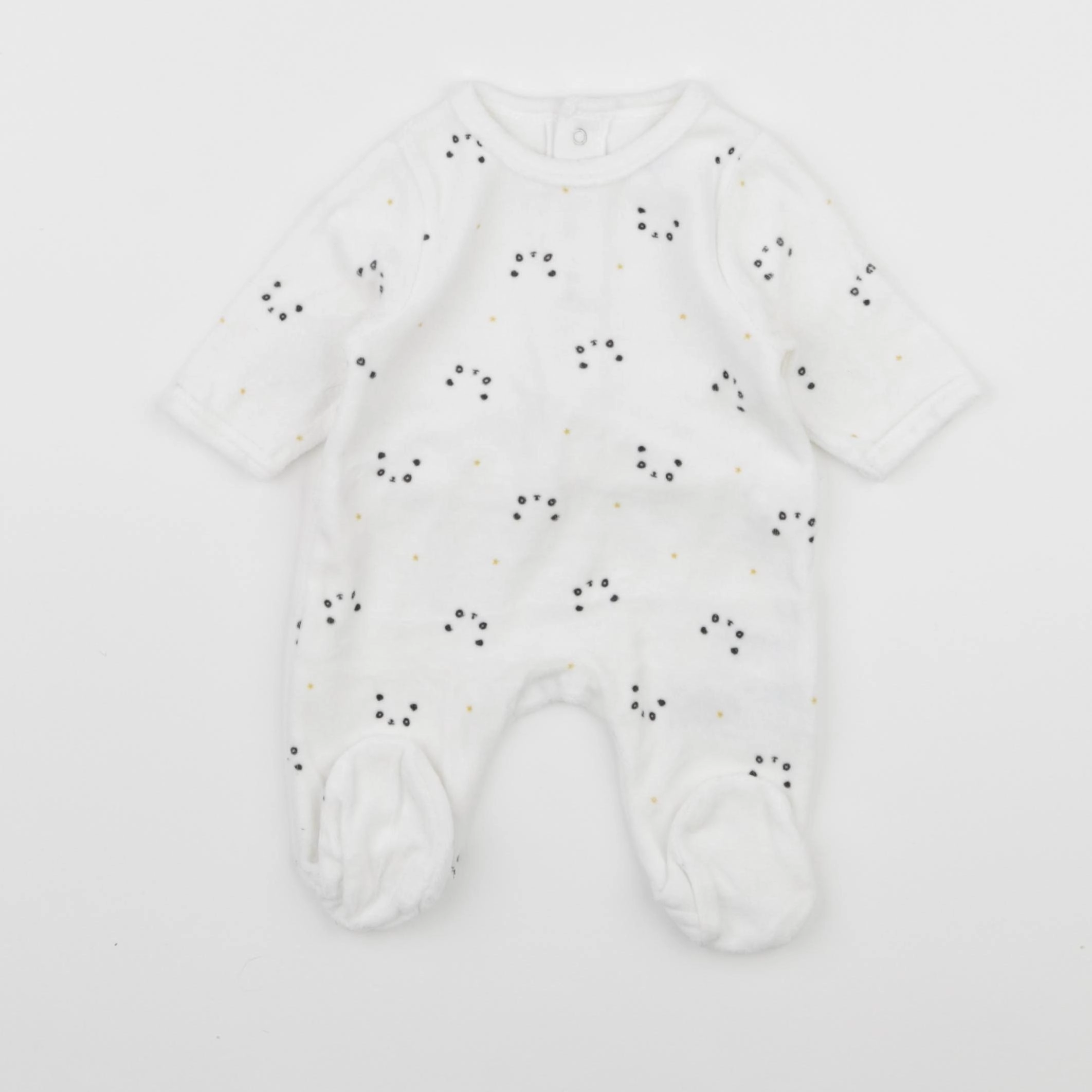 La Redoute - pyjama velours blanc - 1 mois