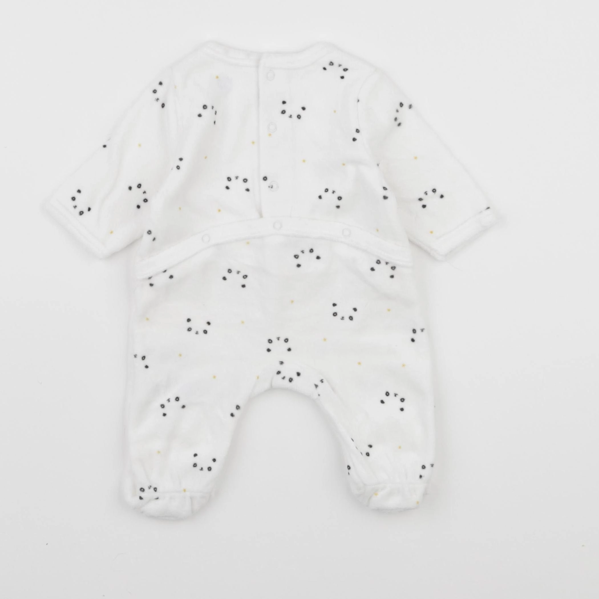 La Redoute - pyjama velours blanc - 1 mois