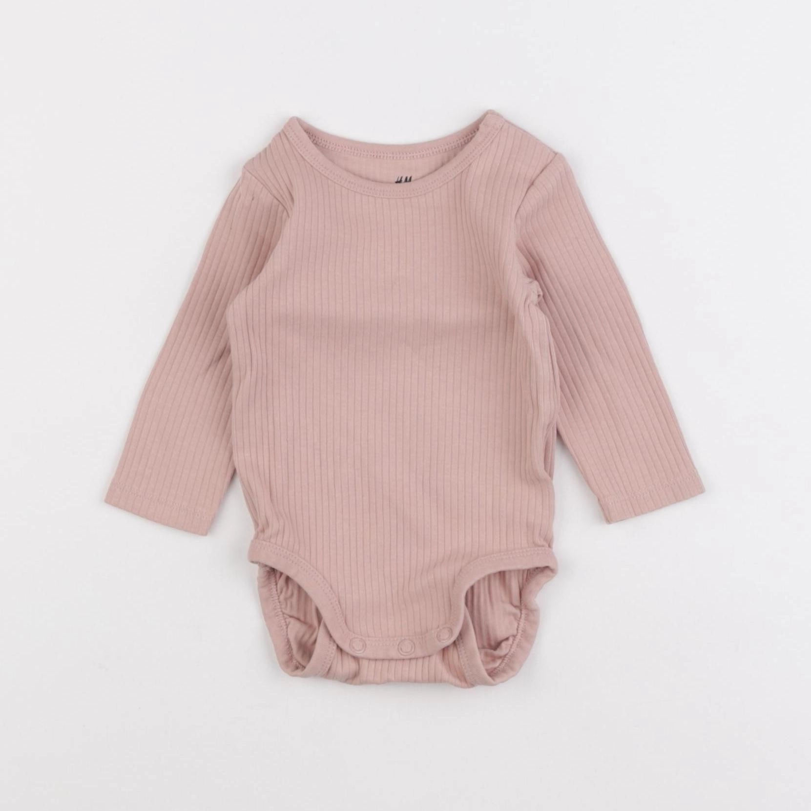 H&M - body rose - 3 mois