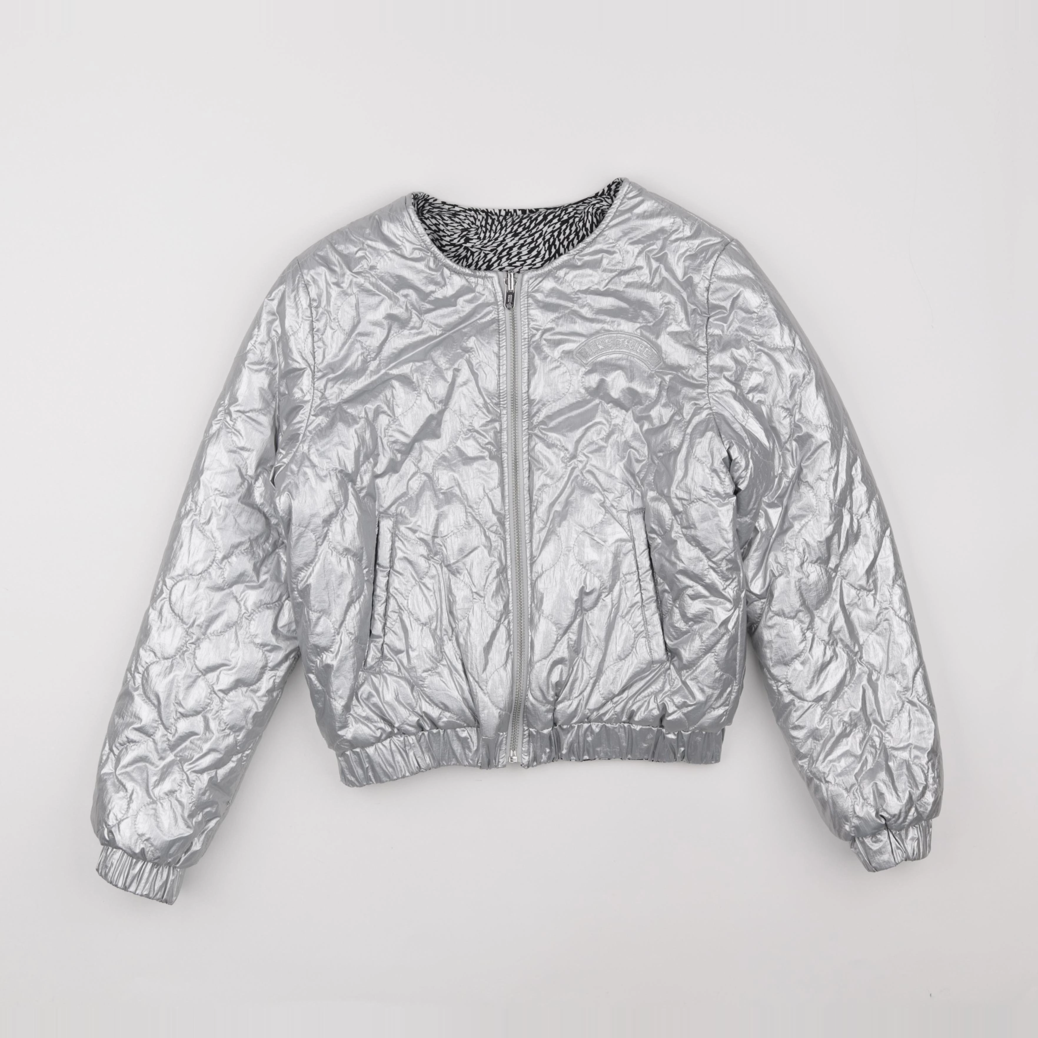 IKKS - veste réversible gris - 12 ans