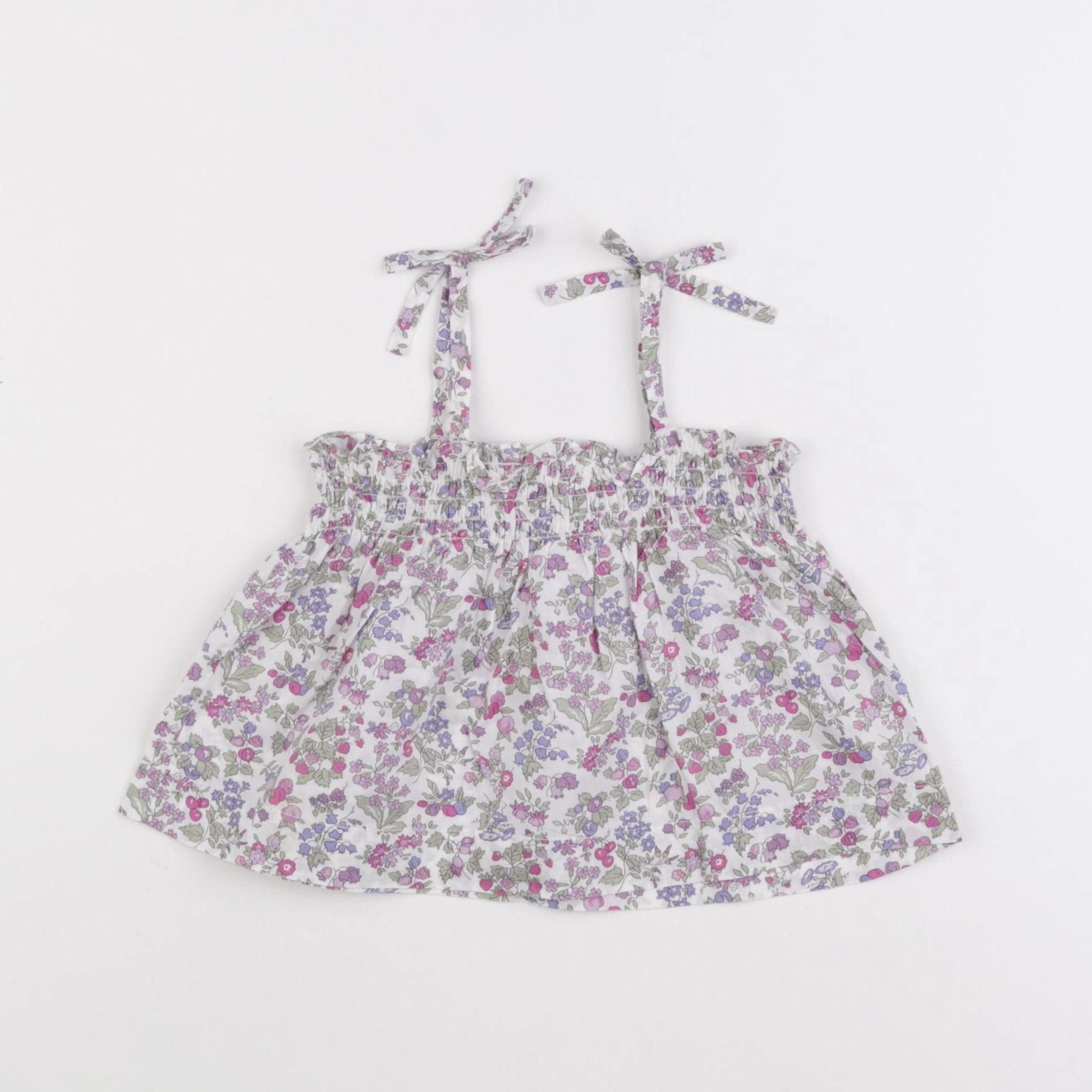 Jacadi - blouse liberty violet - 12 mois