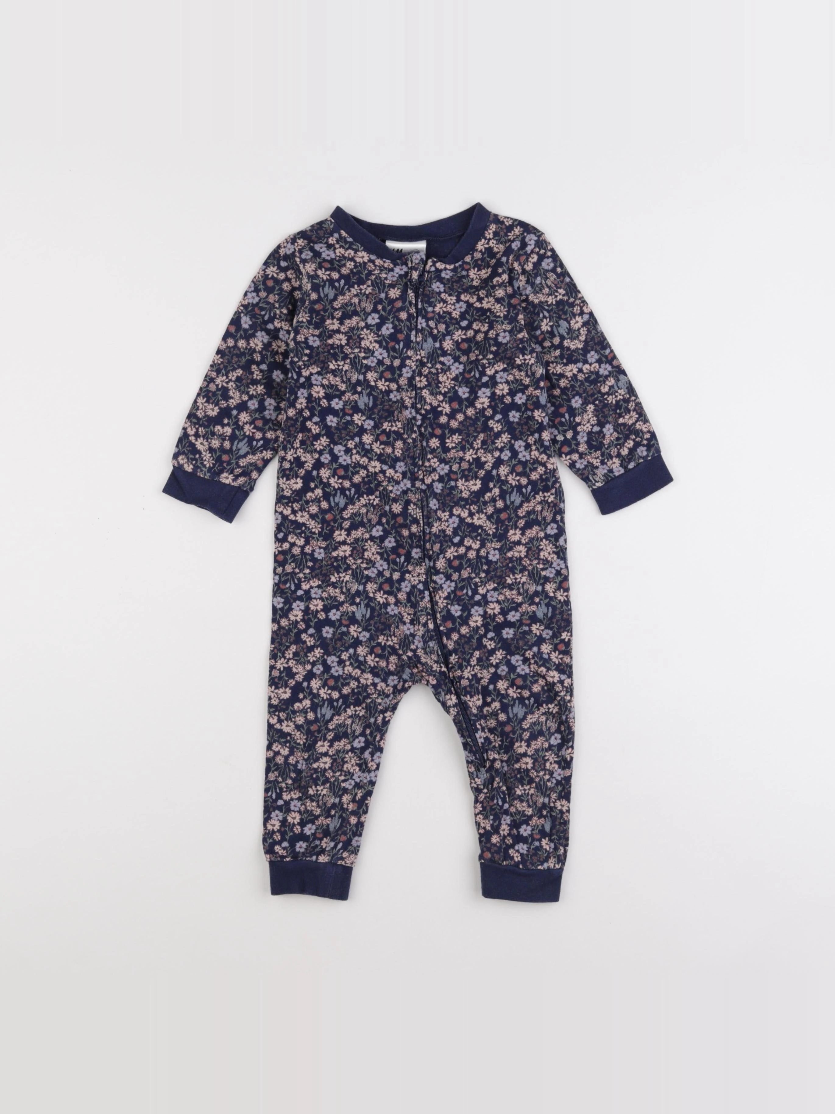 H&M - combinaison bleu - 6/9 mois