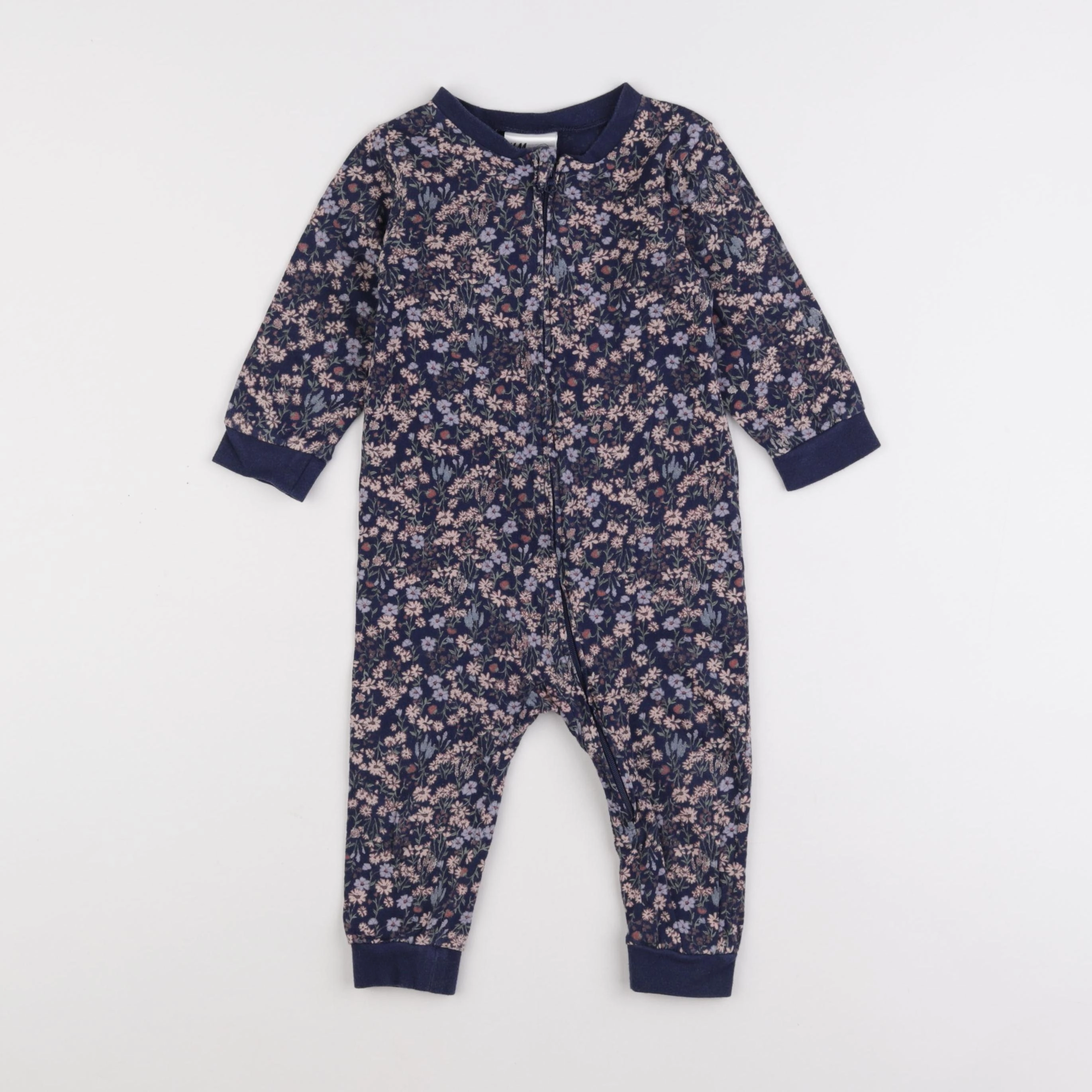 H&M - combinaison bleu - 6/9 mois