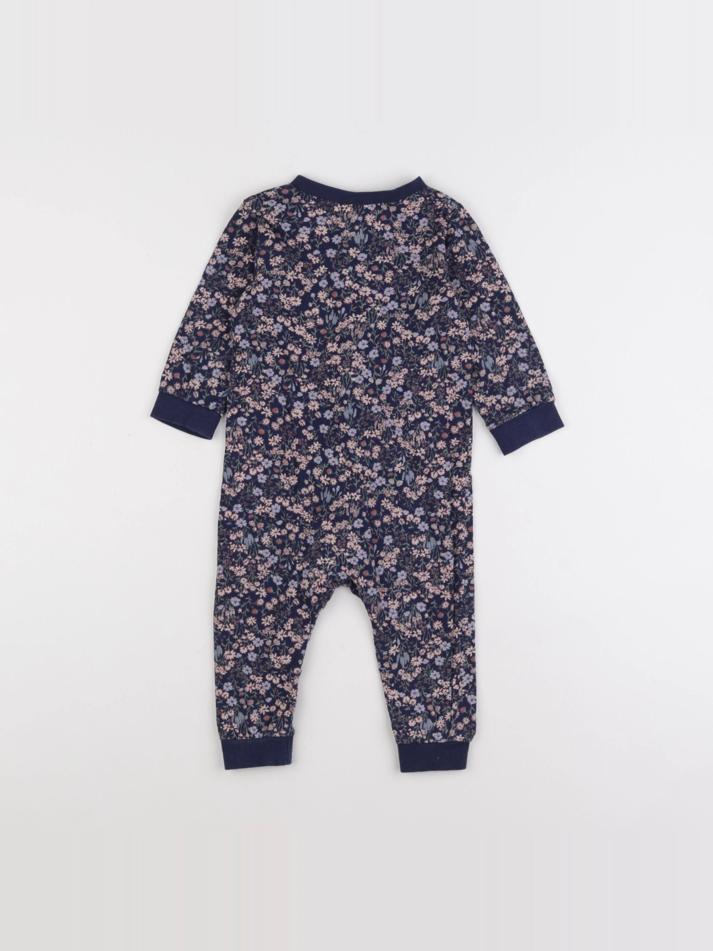 H&M - combinaison bleu - 6/9 mois