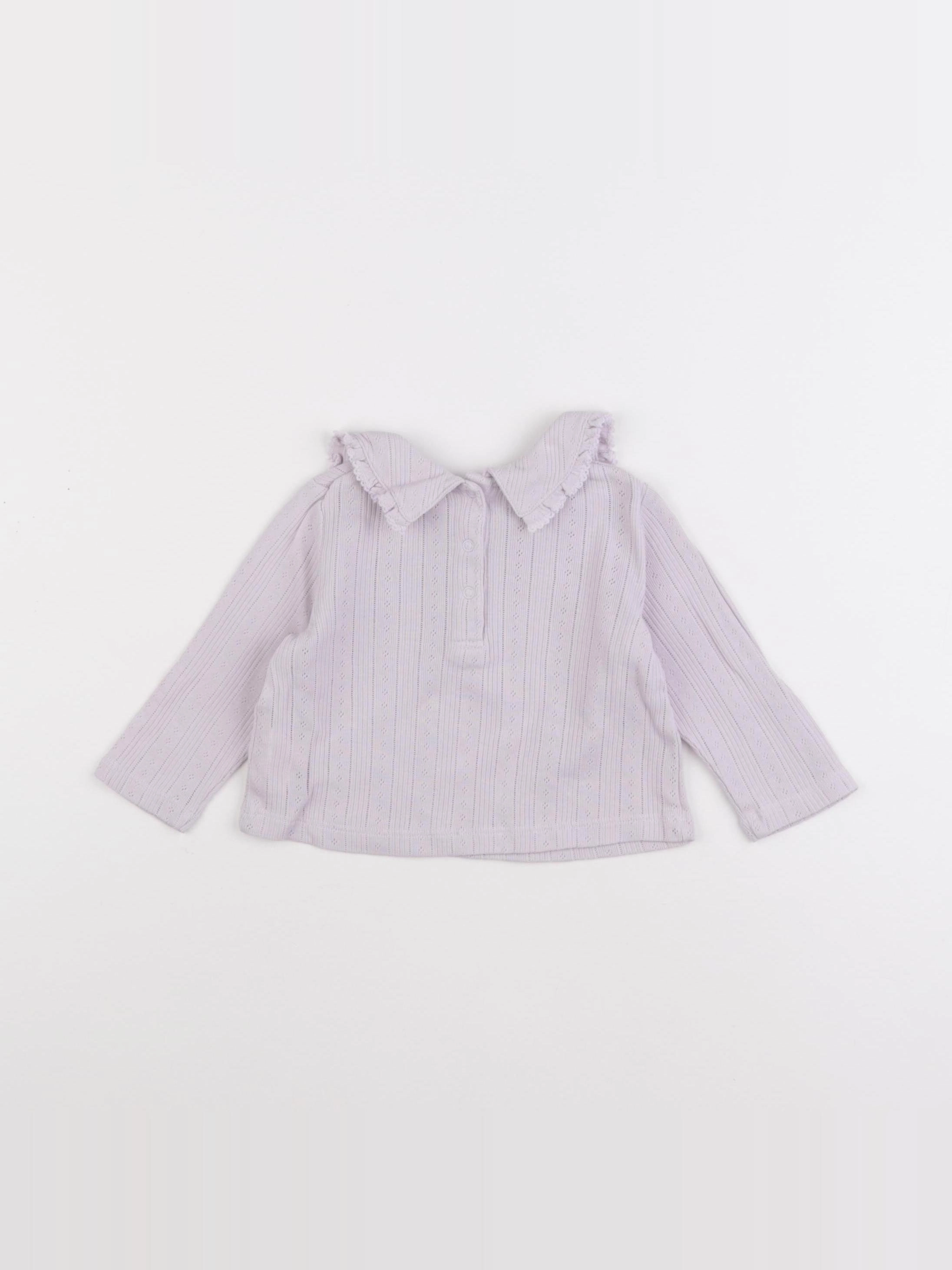 Boutchou - tee-shirt violet - 6 mois