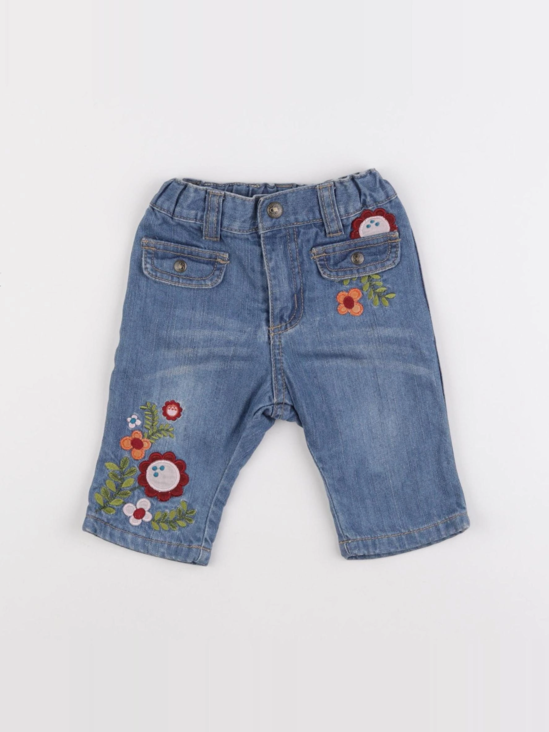 H&M - jean doublé bleu - 3 mois