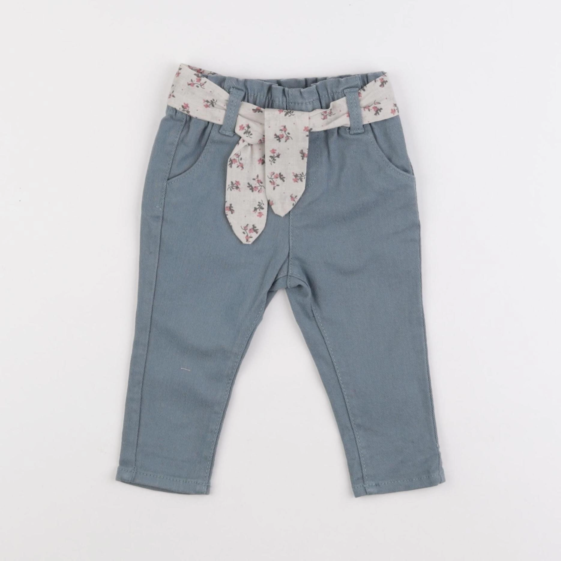 Vertbaudet - pantalon vert - 6 mois