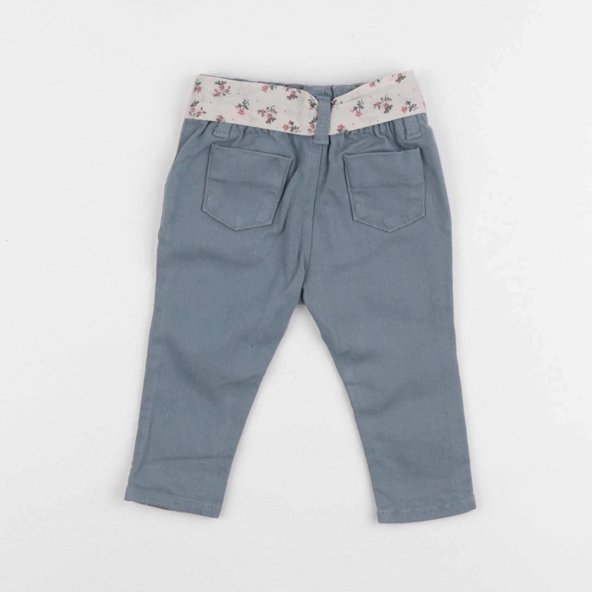 Vertbaudet - pantalon vert - 6 mois