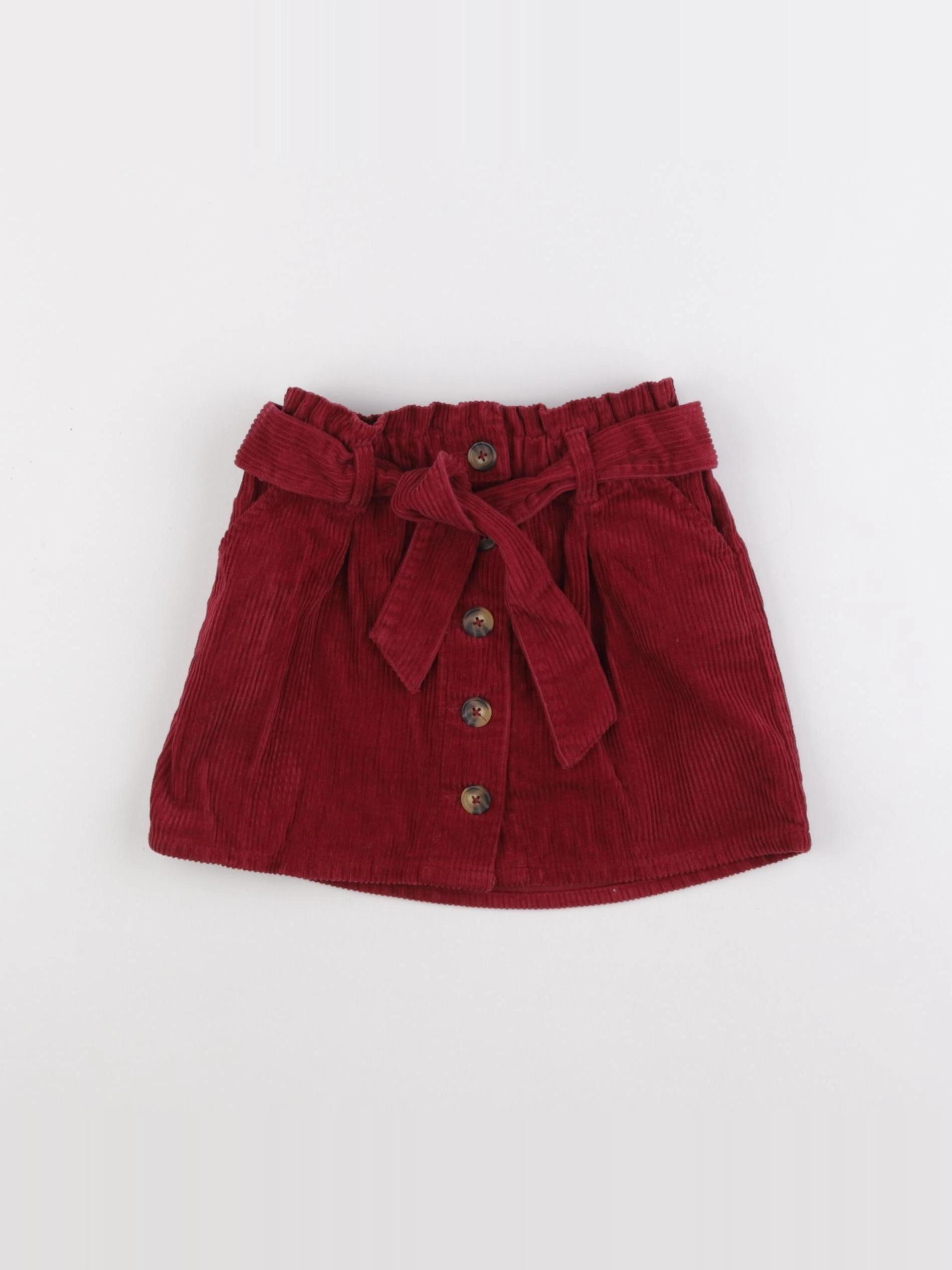 Vertbaudet - jupe rouge - 5 ans
