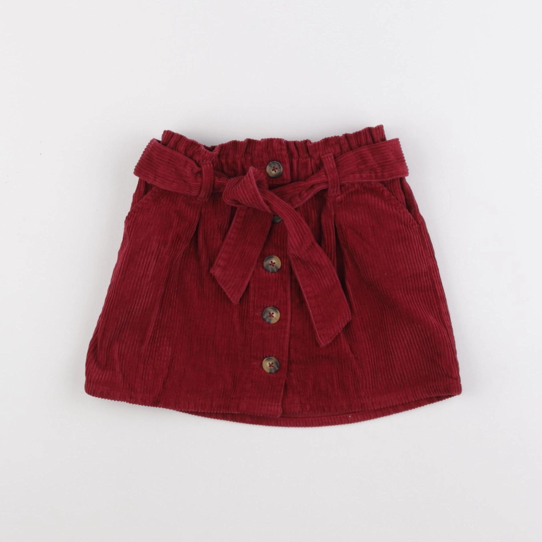 Vertbaudet - jupe rouge - 5 ans