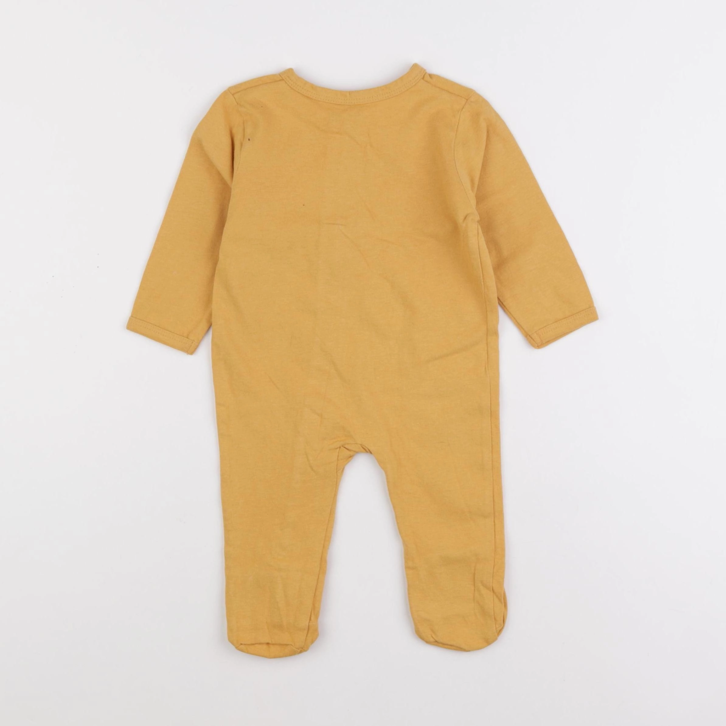 Vertbaudet - pyjama coton jaune - 6 mois