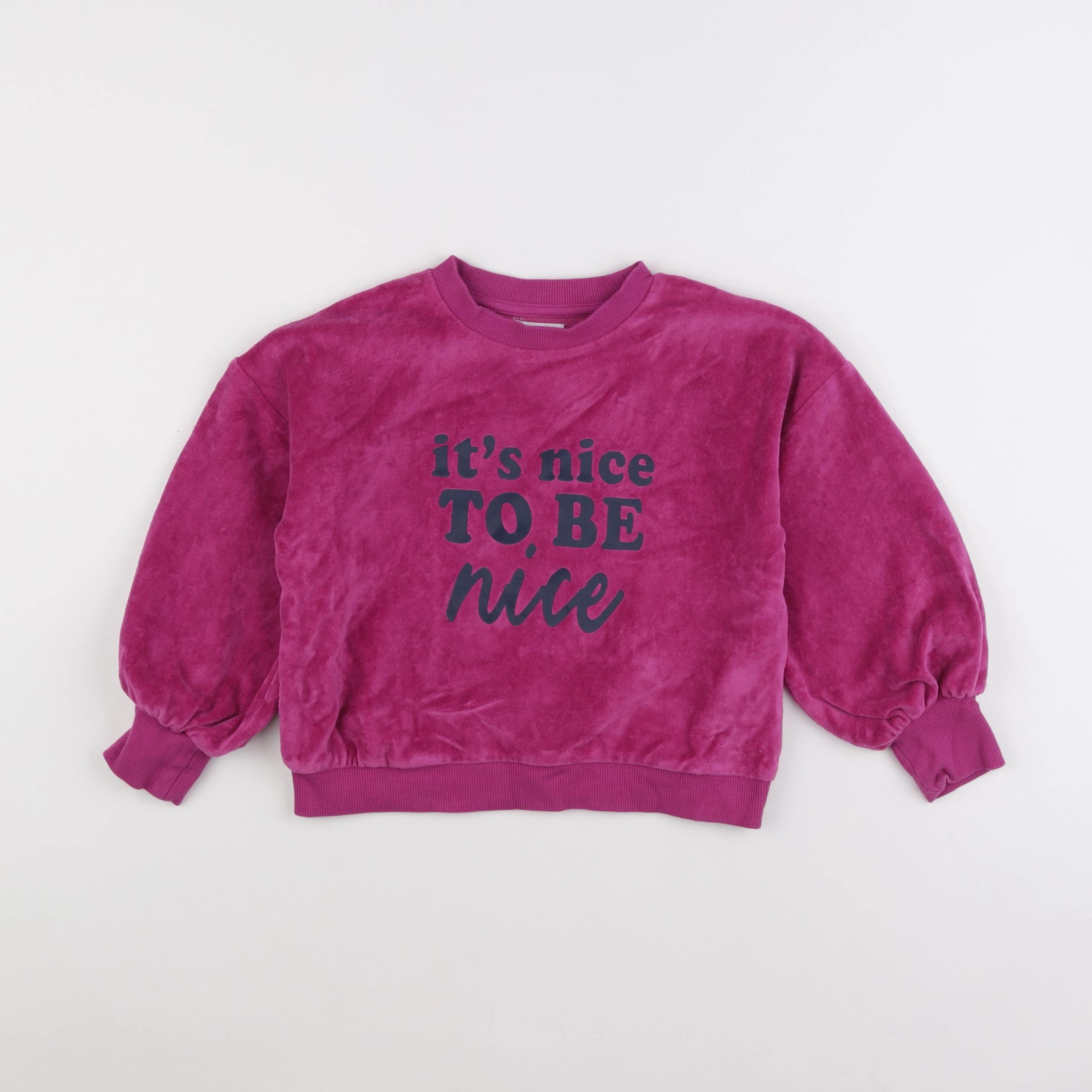 Vertbaudet - sweat rose - 6 ans