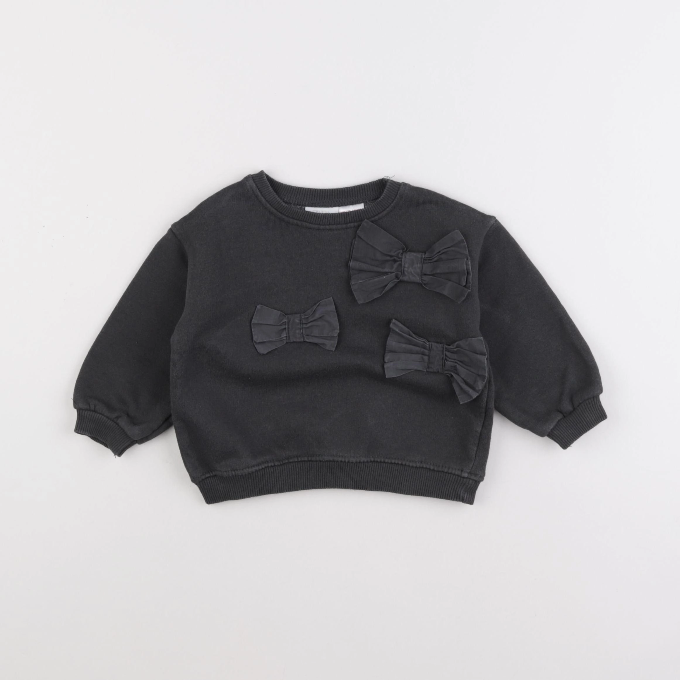 Zara - sweat gris - 9/12 mois