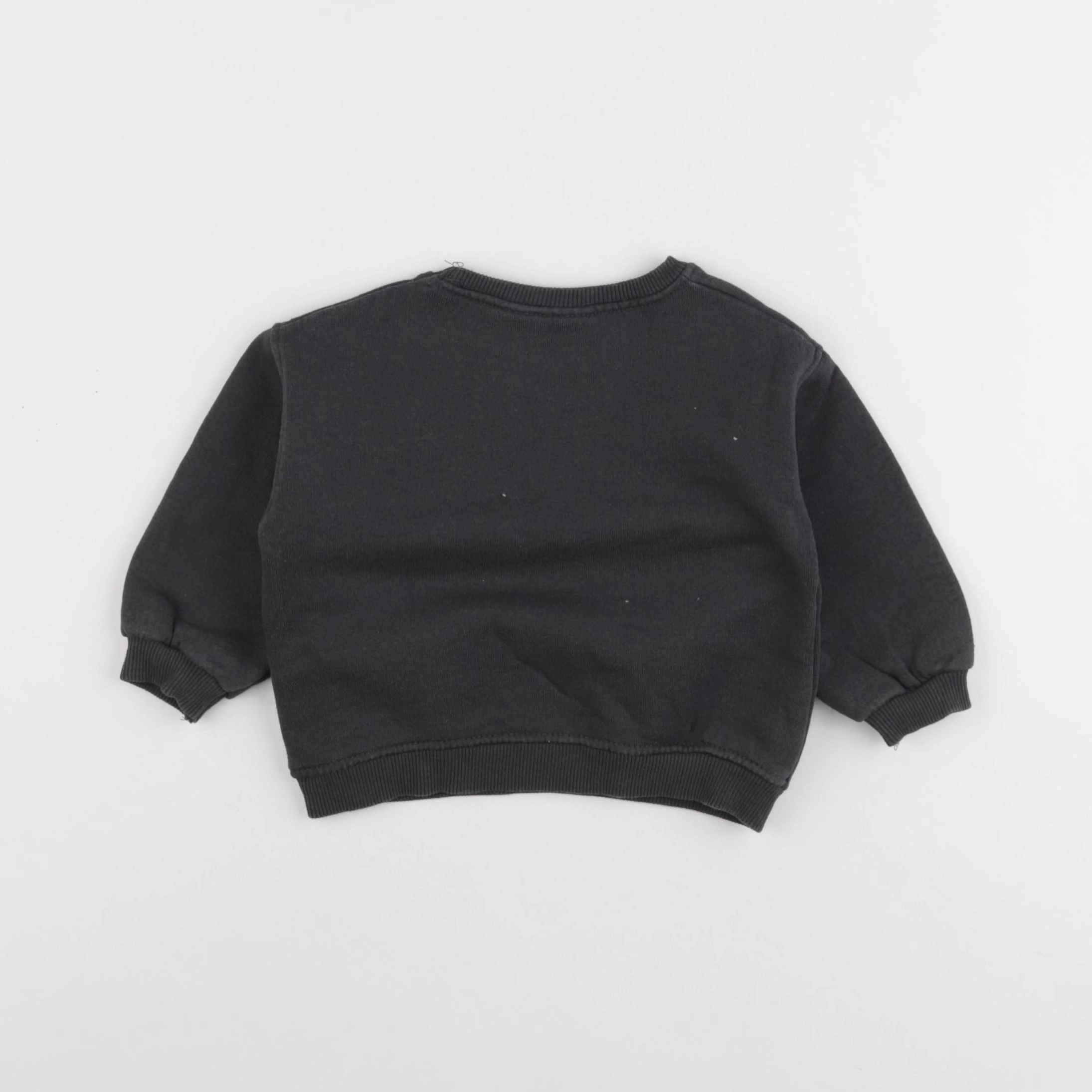 Zara - sweat gris - 9/12 mois